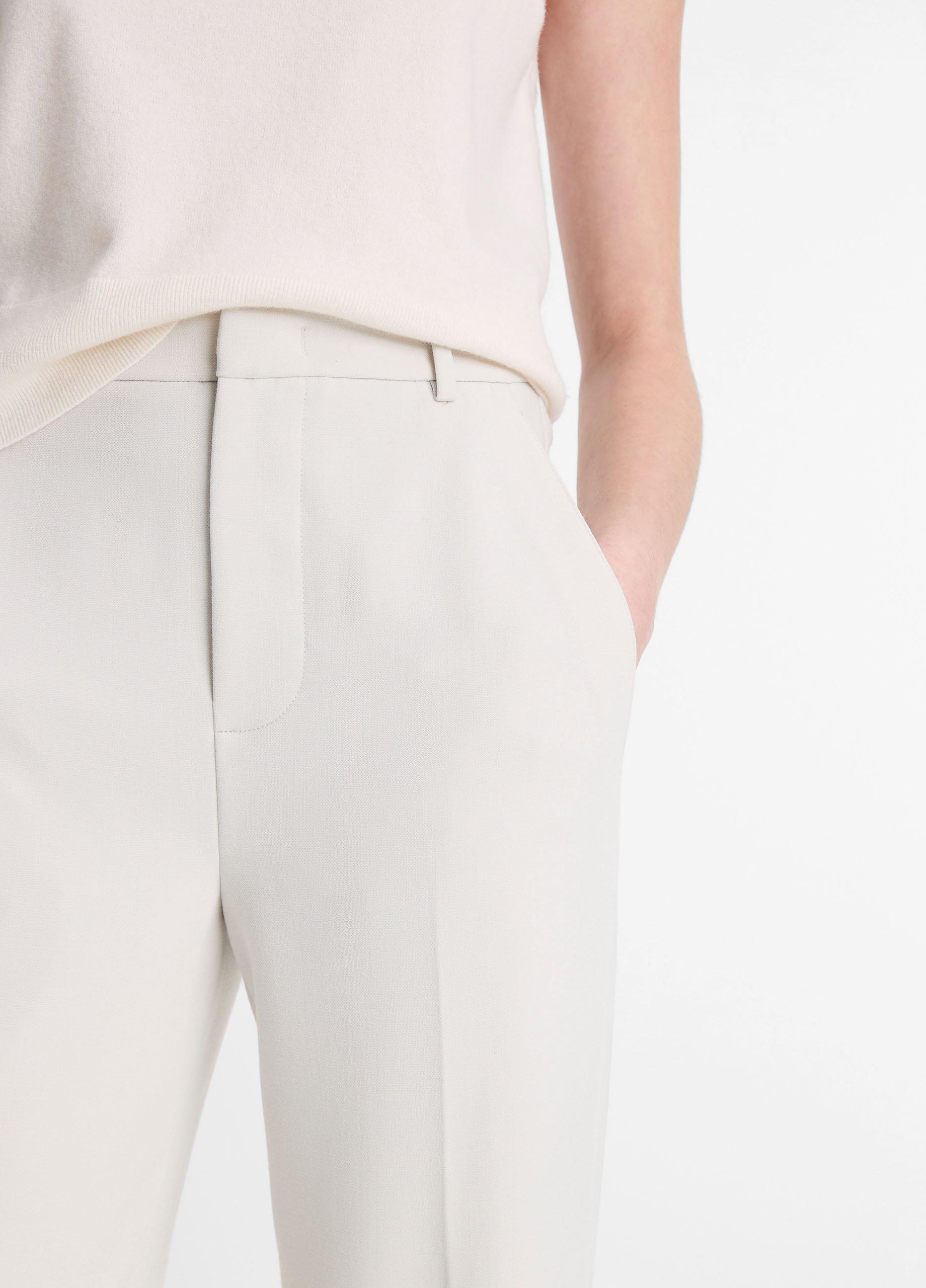 Soft Sculpture High-Rise Straight-Leg Trouser in Trousers