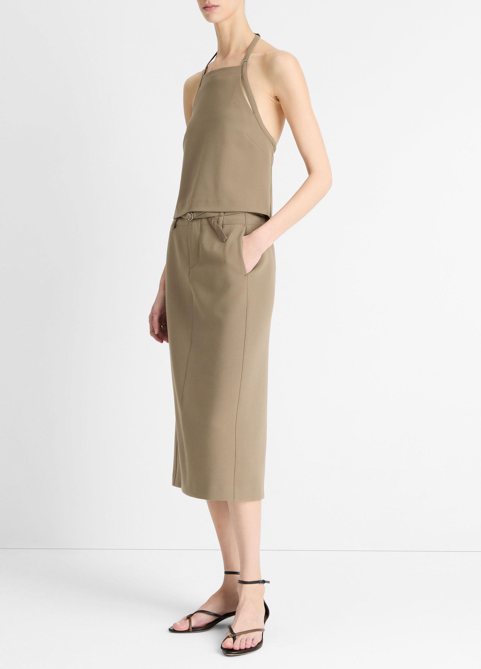 【PORTERNA】Bride Belted Long Skirt Belted Pencil Skirt in Dresses & Skirts | Vince