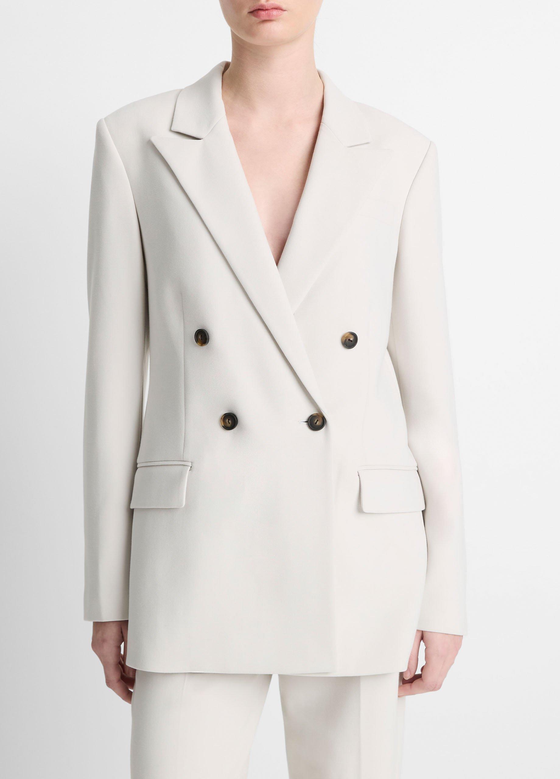 Doubleface Wool Cloud Notch Collar Coat | EILEEN FISHER