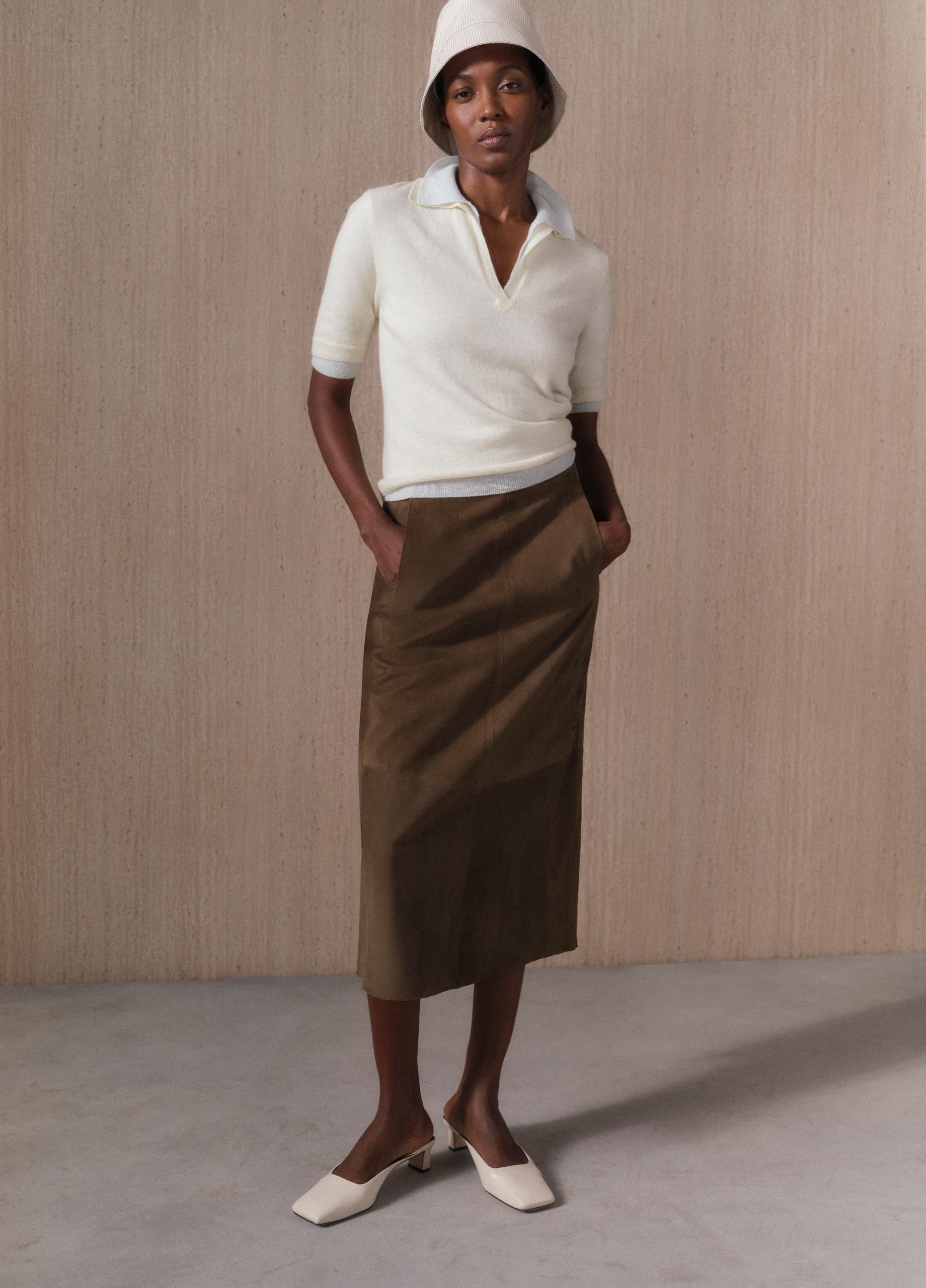 【U LAN】Tammy Suede Tiered Skirt Pants TAMMY skirt pants brand Pepe Jeans — Globalbrandsstore.com/en