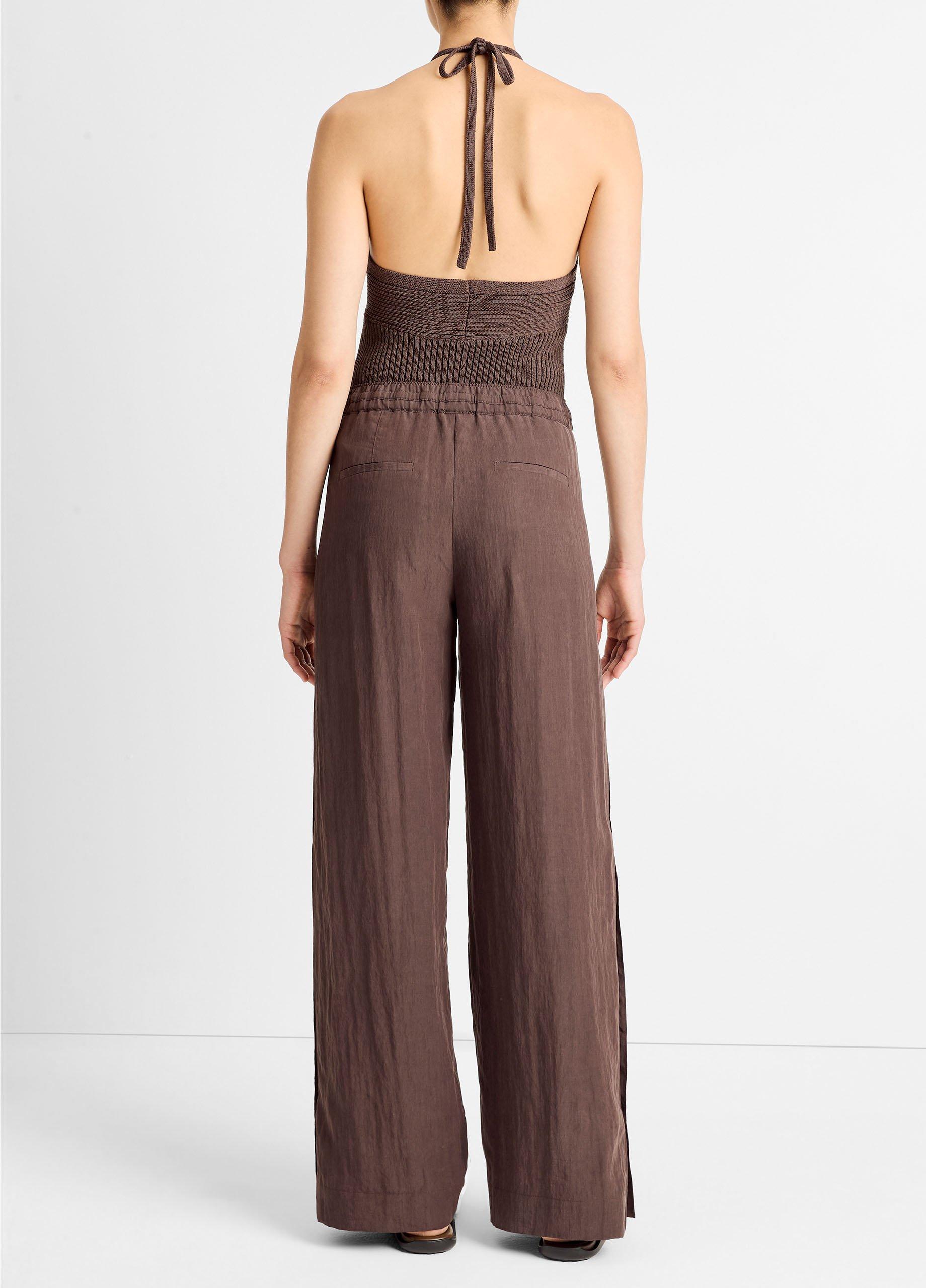 90s Vintage Nylon Tearaway Pants / Y2K Black Swishy Pants