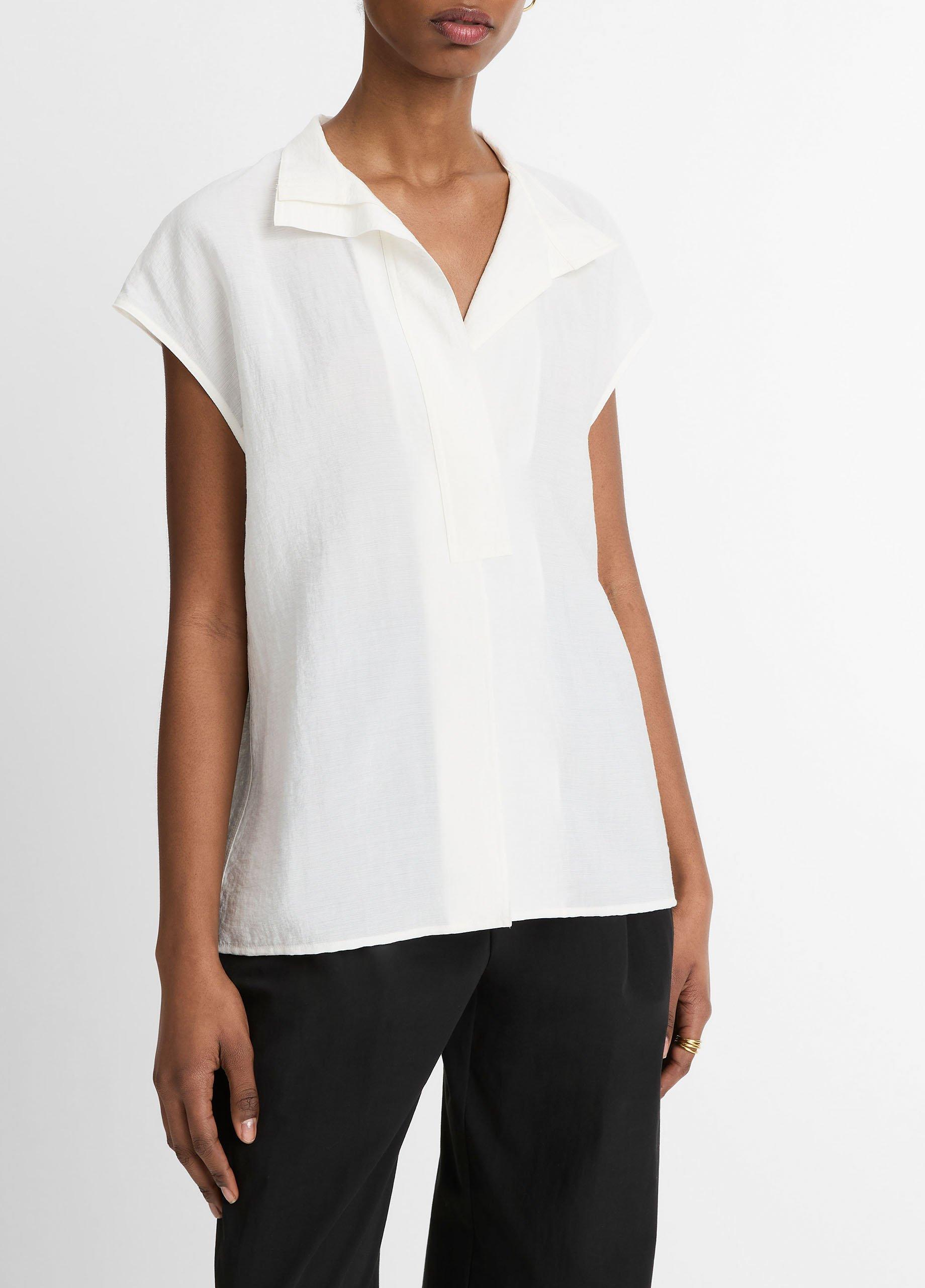 売れ筋商品|||ウィ ウォー ワット カットソー トップス レディース Women's Gathered Cap Short Sleeve Top Dove WIHOLL Spring Tops for Women Cap Sleeve T Shirts Womens