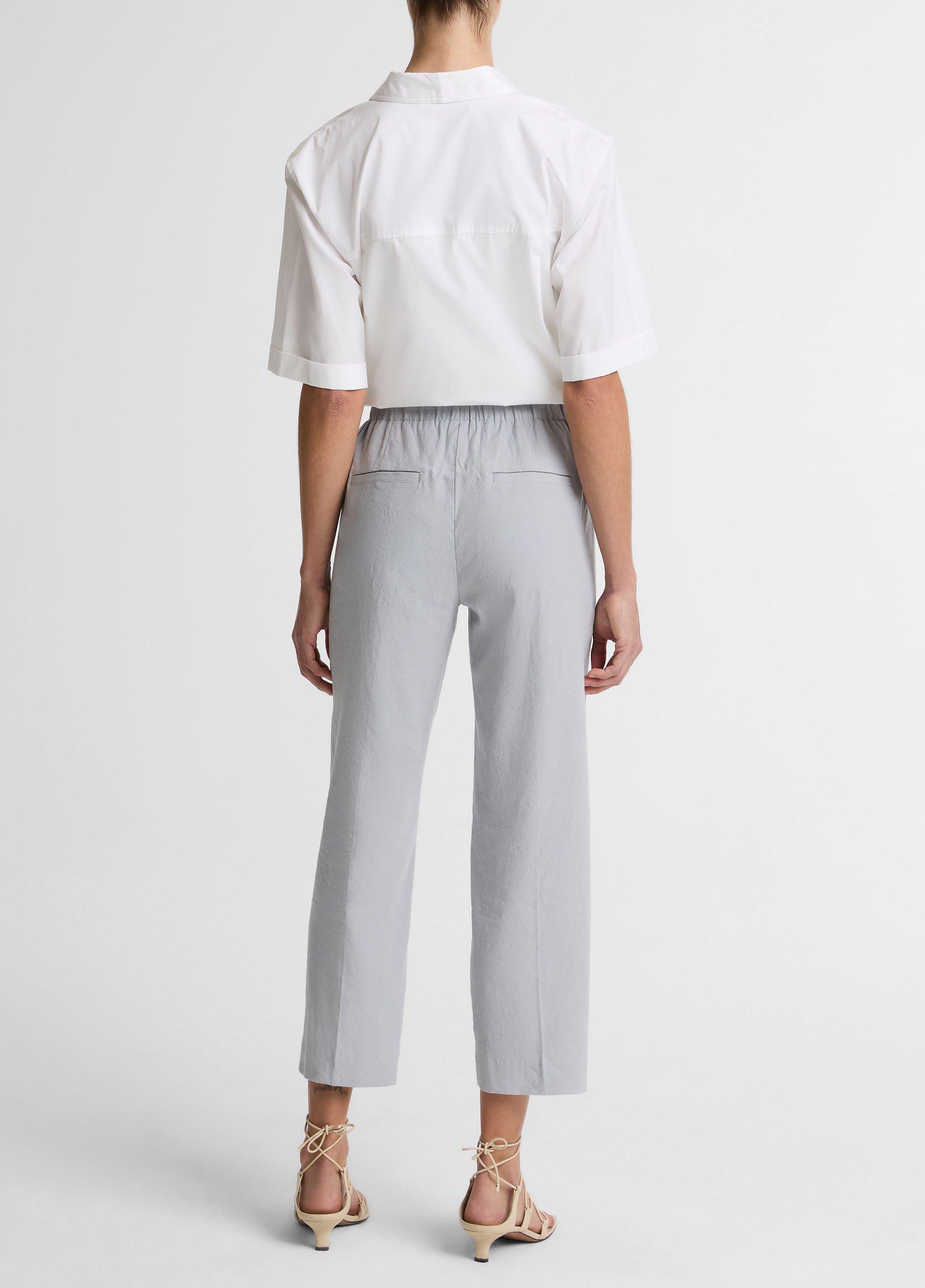 Grace Mid-Rise Linen-Blend Pull-On Pant image number 2