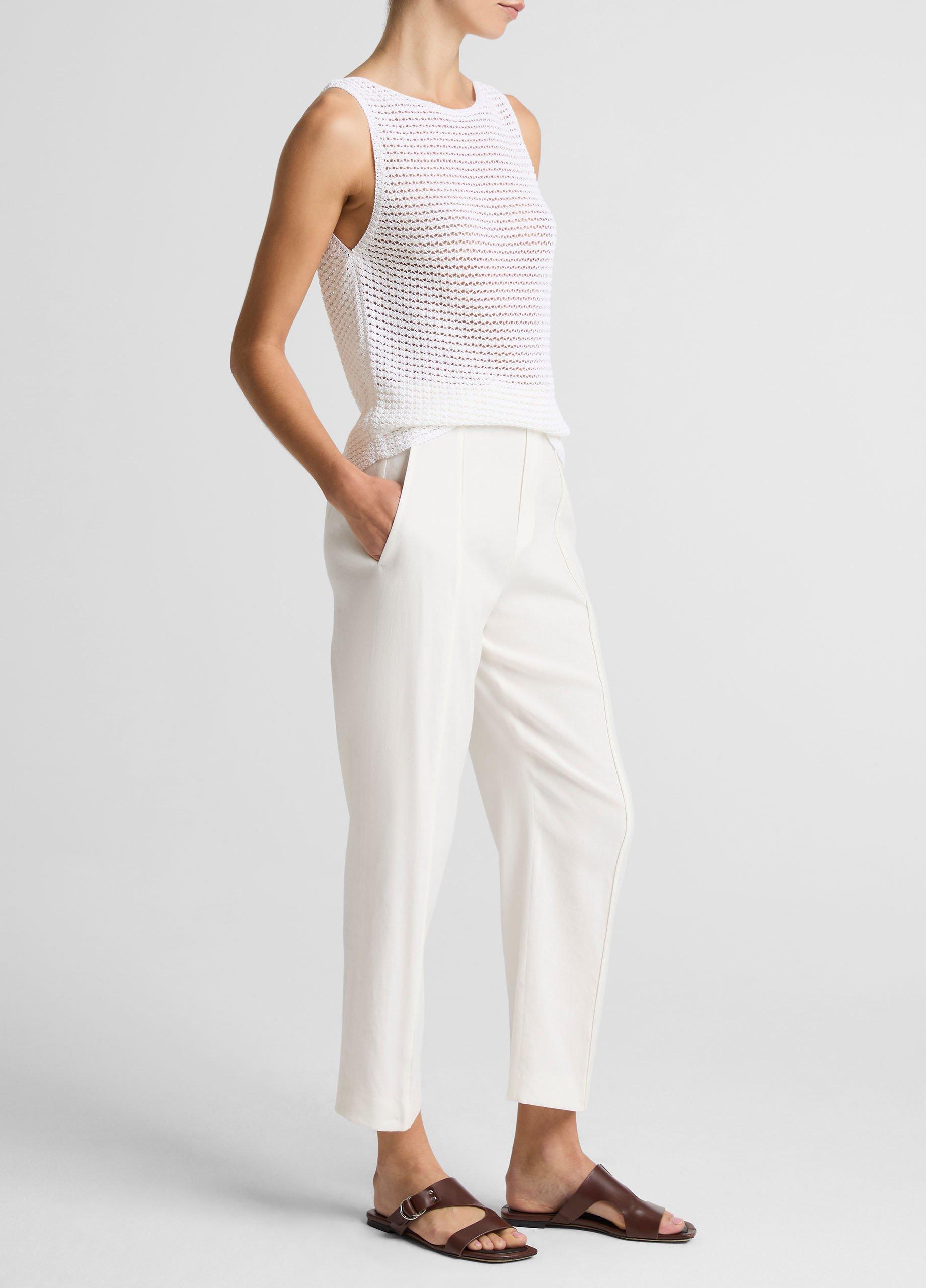 Grace Mid-Rise Linen-Blend Pull-On Pant image number 1