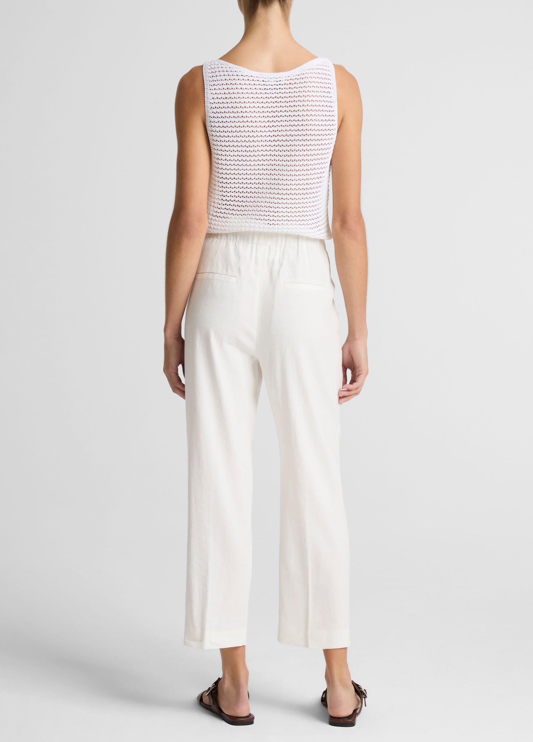 Grace Mid-Rise Linen-Blend Pull-On Pant image number 2