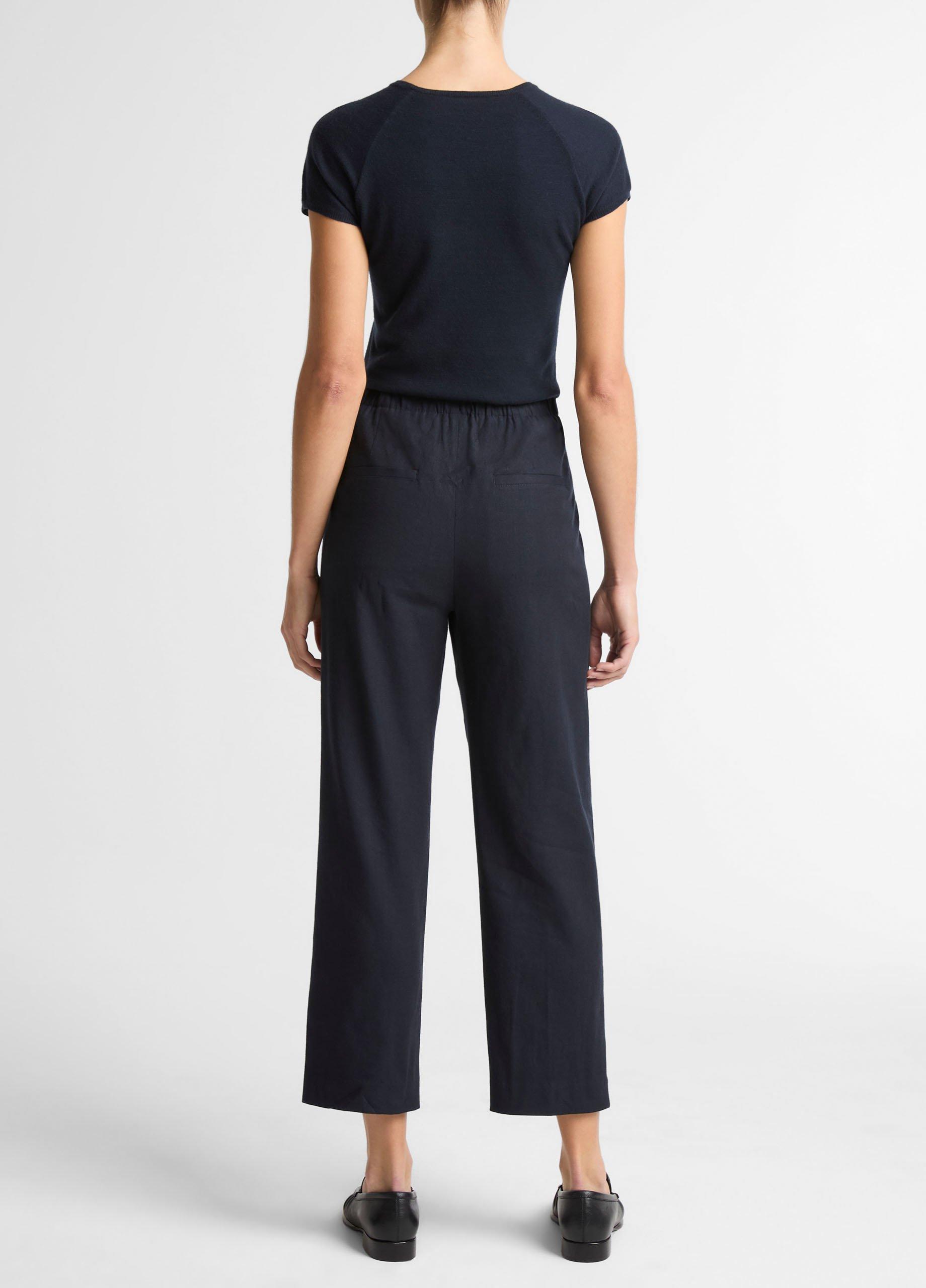 Grace Mid-Rise Linen-Blend Pull-On Pant image number 2