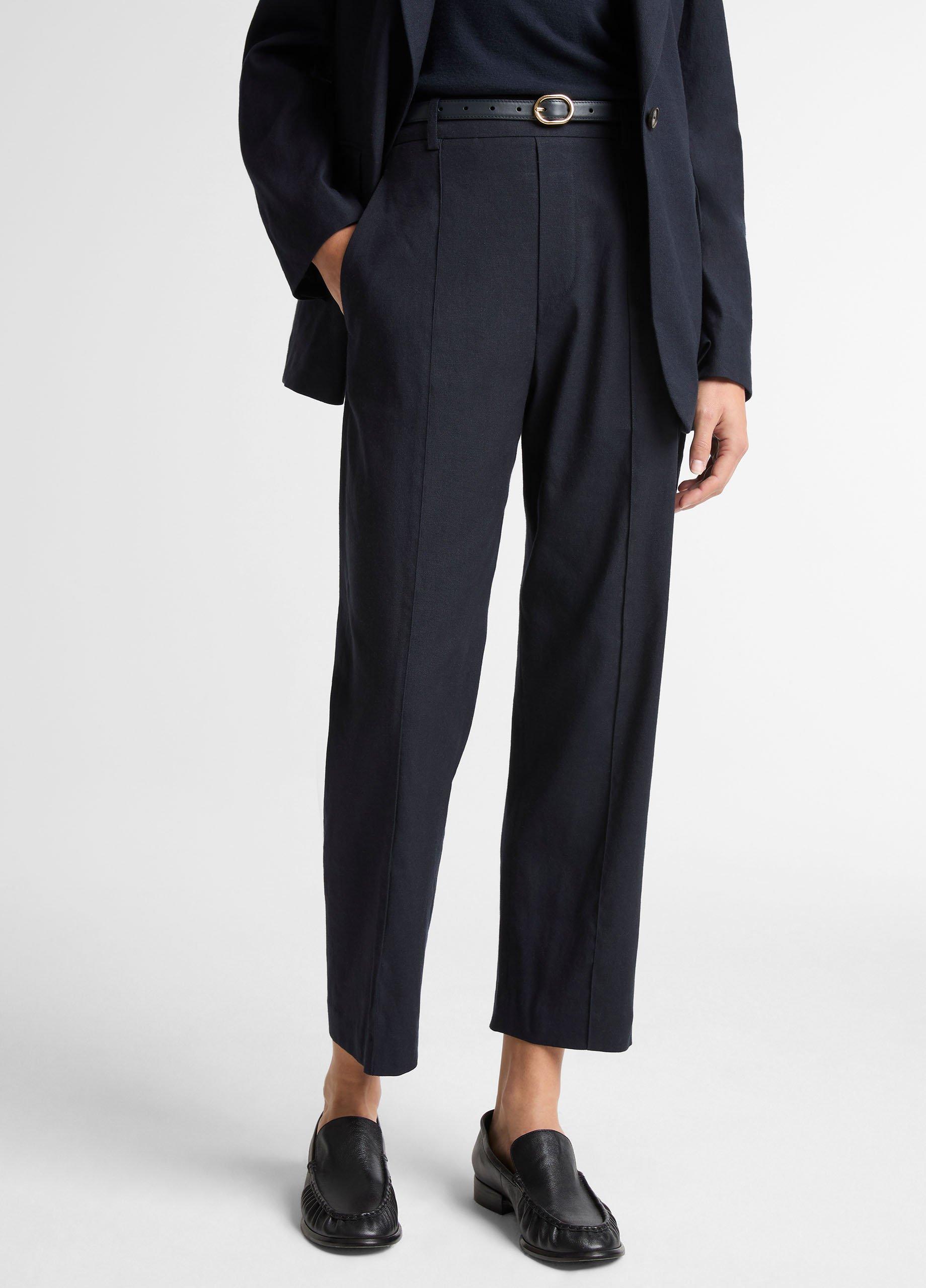 Grace Mid-Rise Linen-Blend Pull-On Pant image number 3
