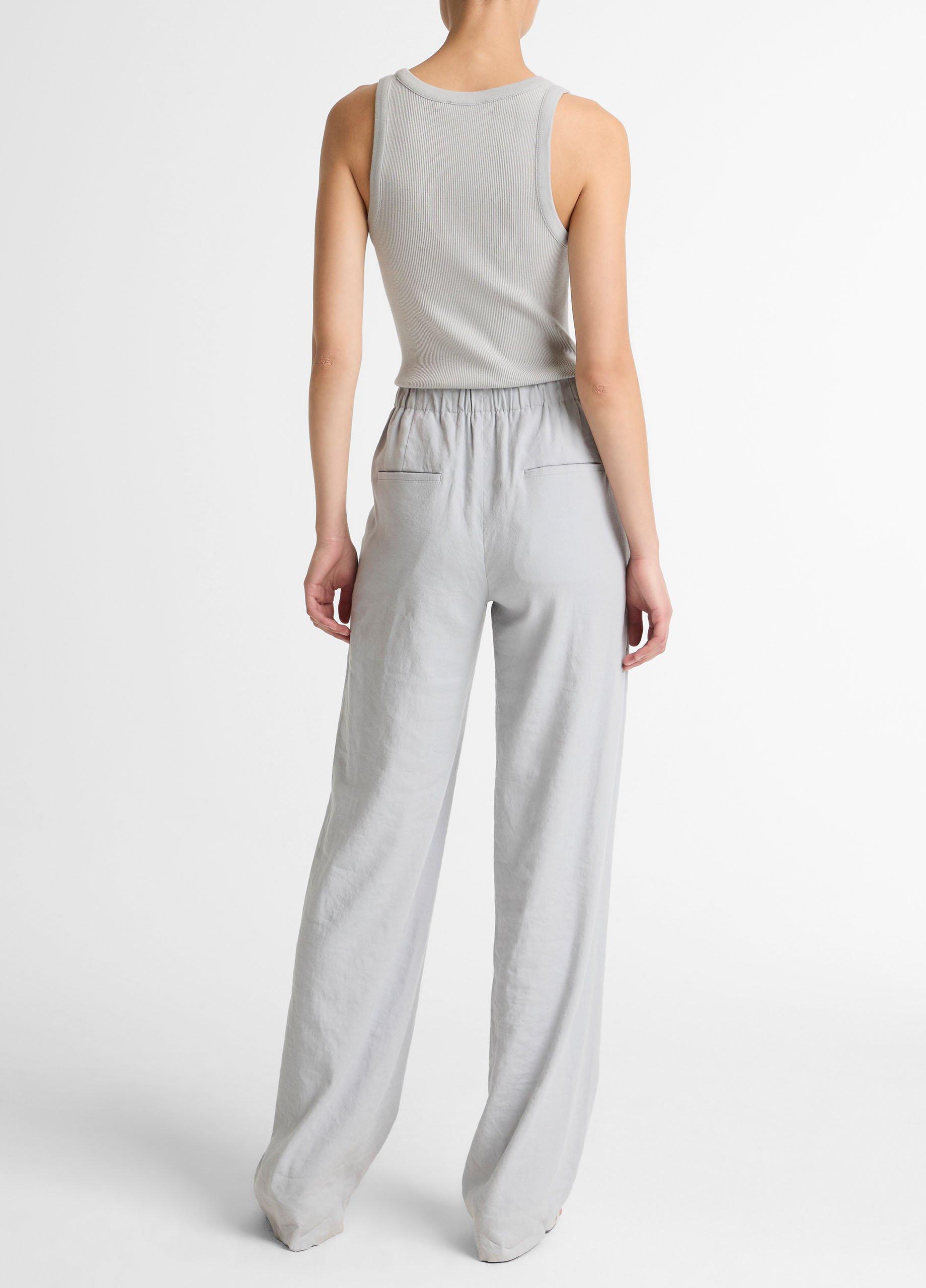 Joan High-Rise Linen-Blend Pull-On Pant image number 2