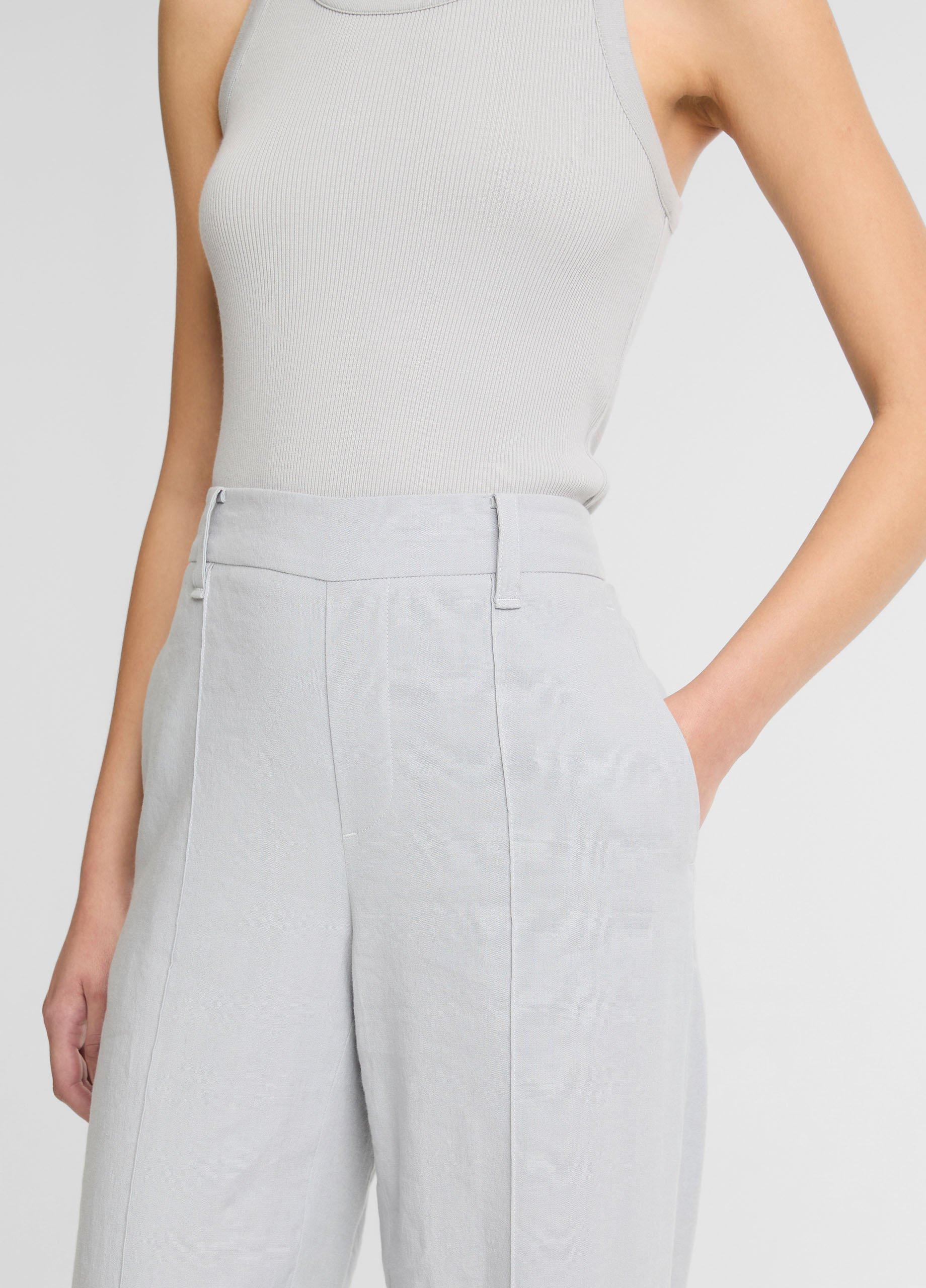 Joan High-Rise Linen-Blend Pull-On Pant image number 3