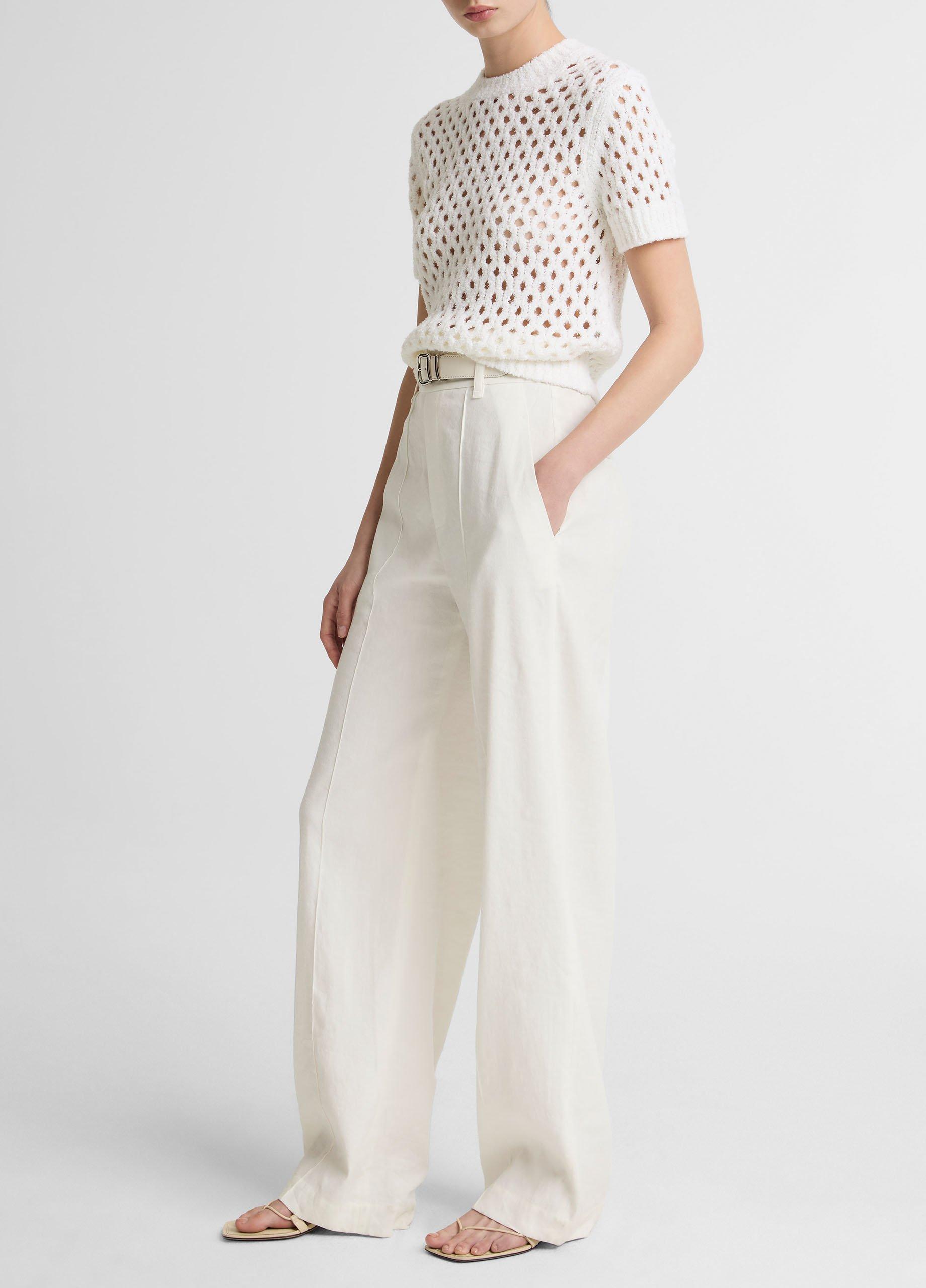 Joan High-Rise Linen-Blend Pull-On Pant image number 1