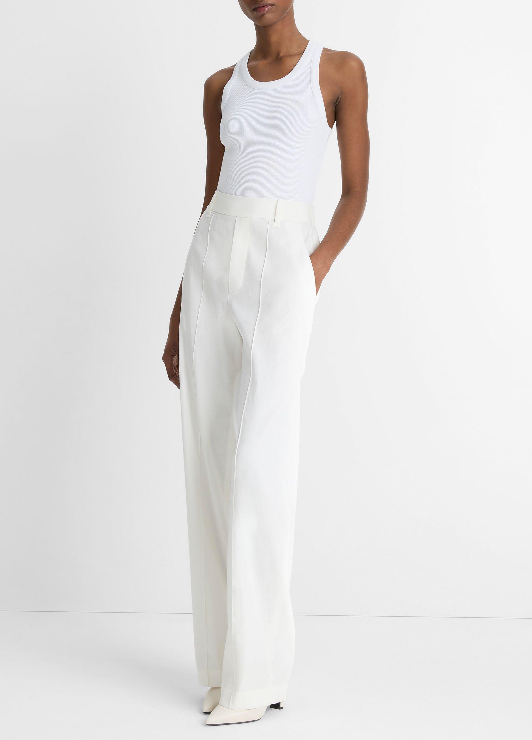 Linen-Blend High-Rise Pull-On Pant image number 1
