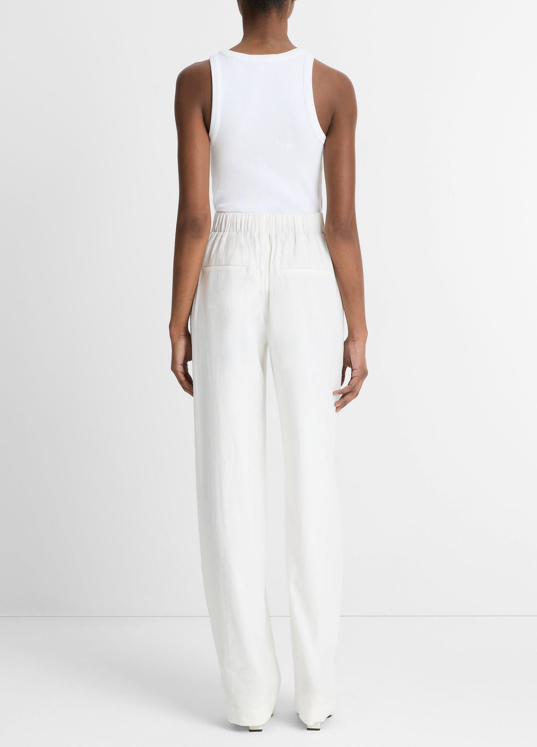 Linen-Blend High-Rise Pull-On Pant image number 2