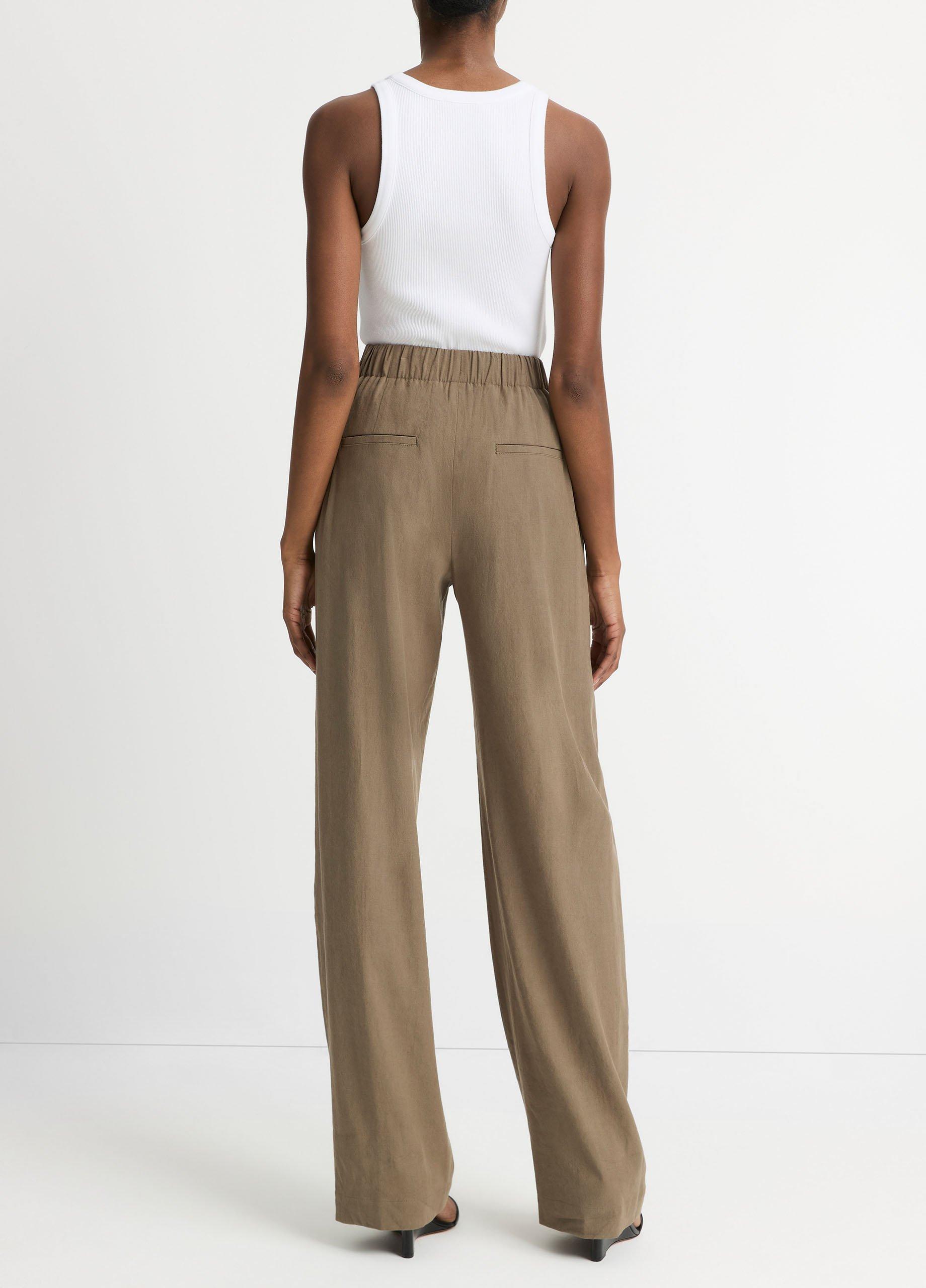 【MODERNIF】Burns Linen One Tuck Wide Slacks MODERNIF】Burns Linen One Tuck Wide Slacks (modernif/パンツ