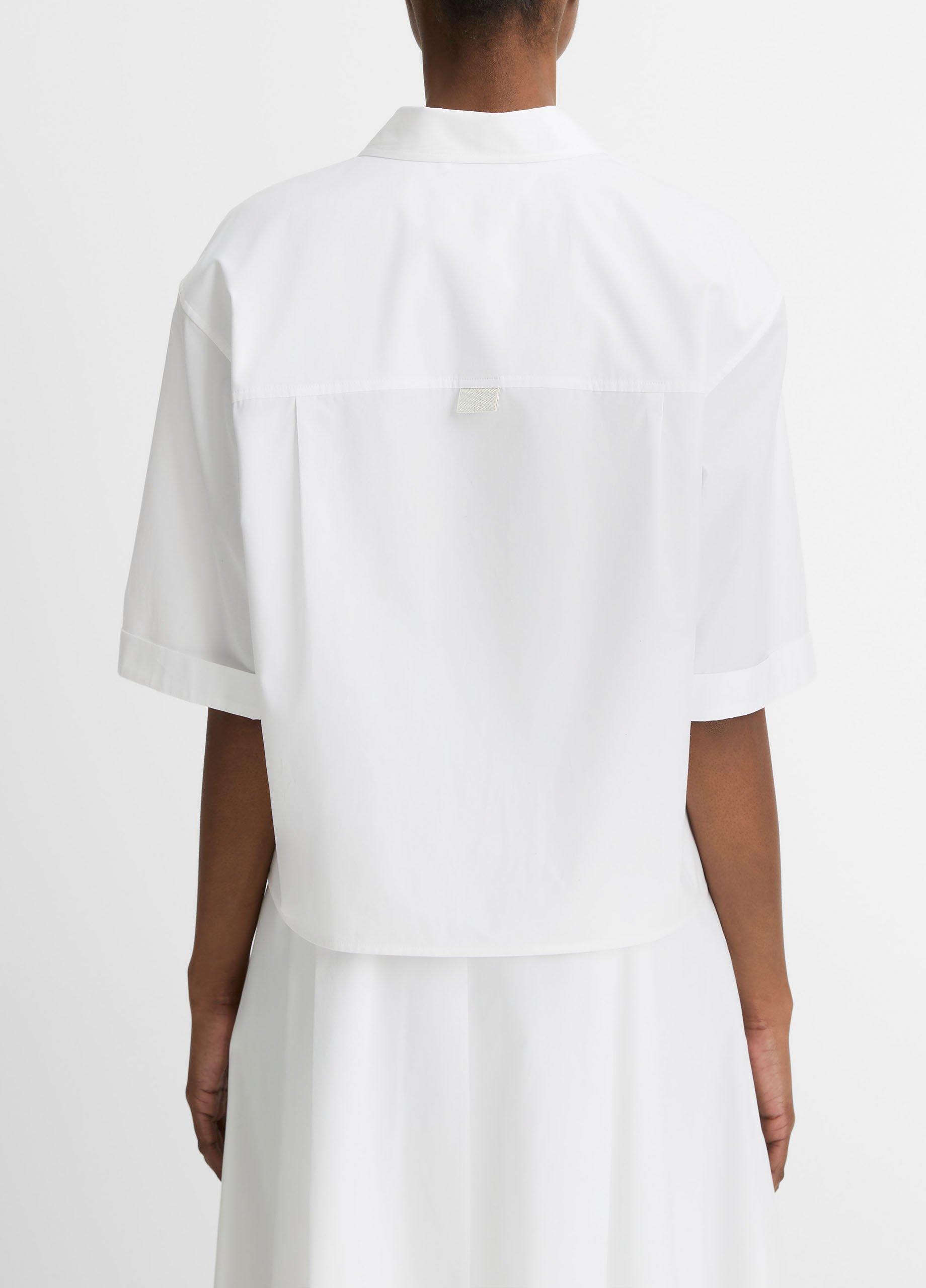 Canvas Tape Cotton Button-Front Shirt image number 2