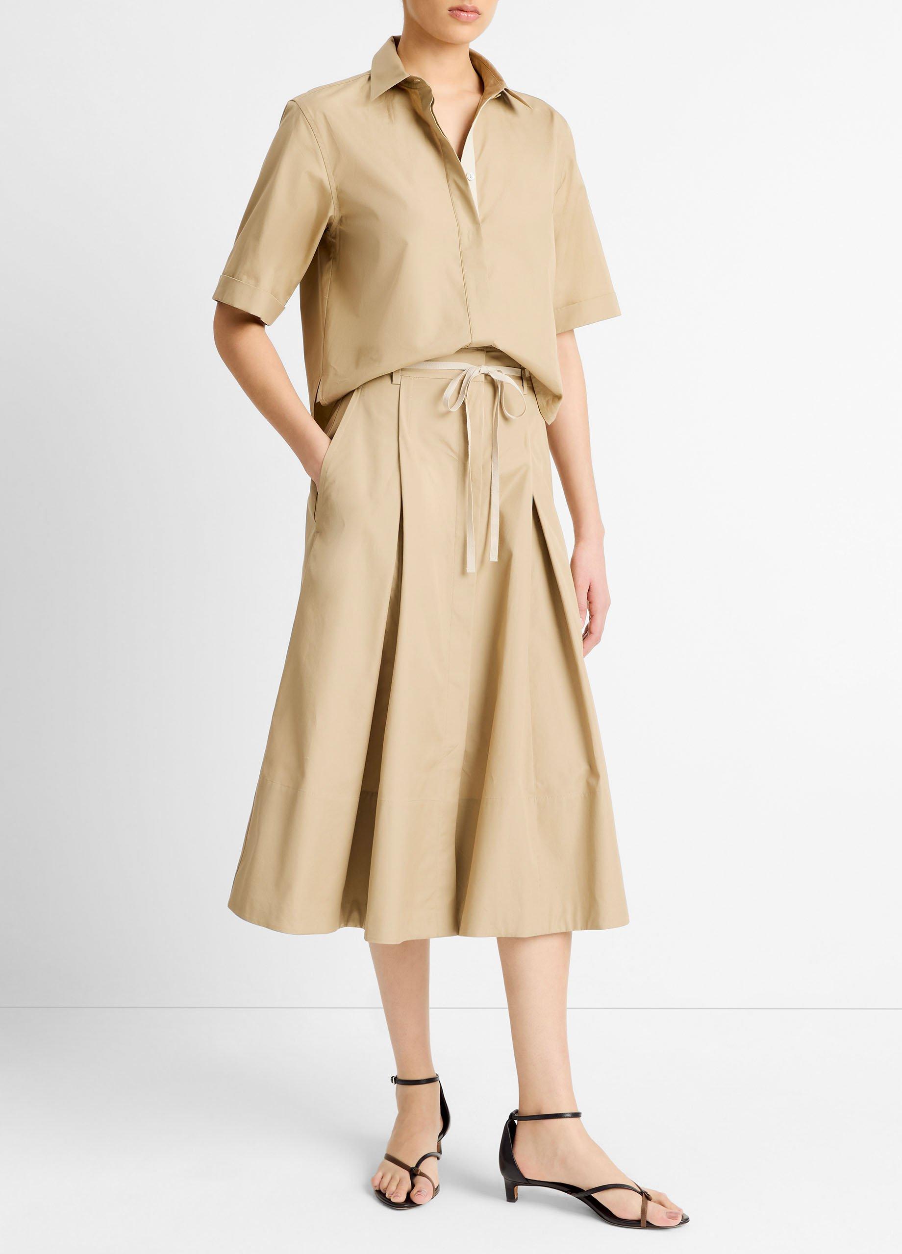 Canvas Tape Cotton Skirt image number 1