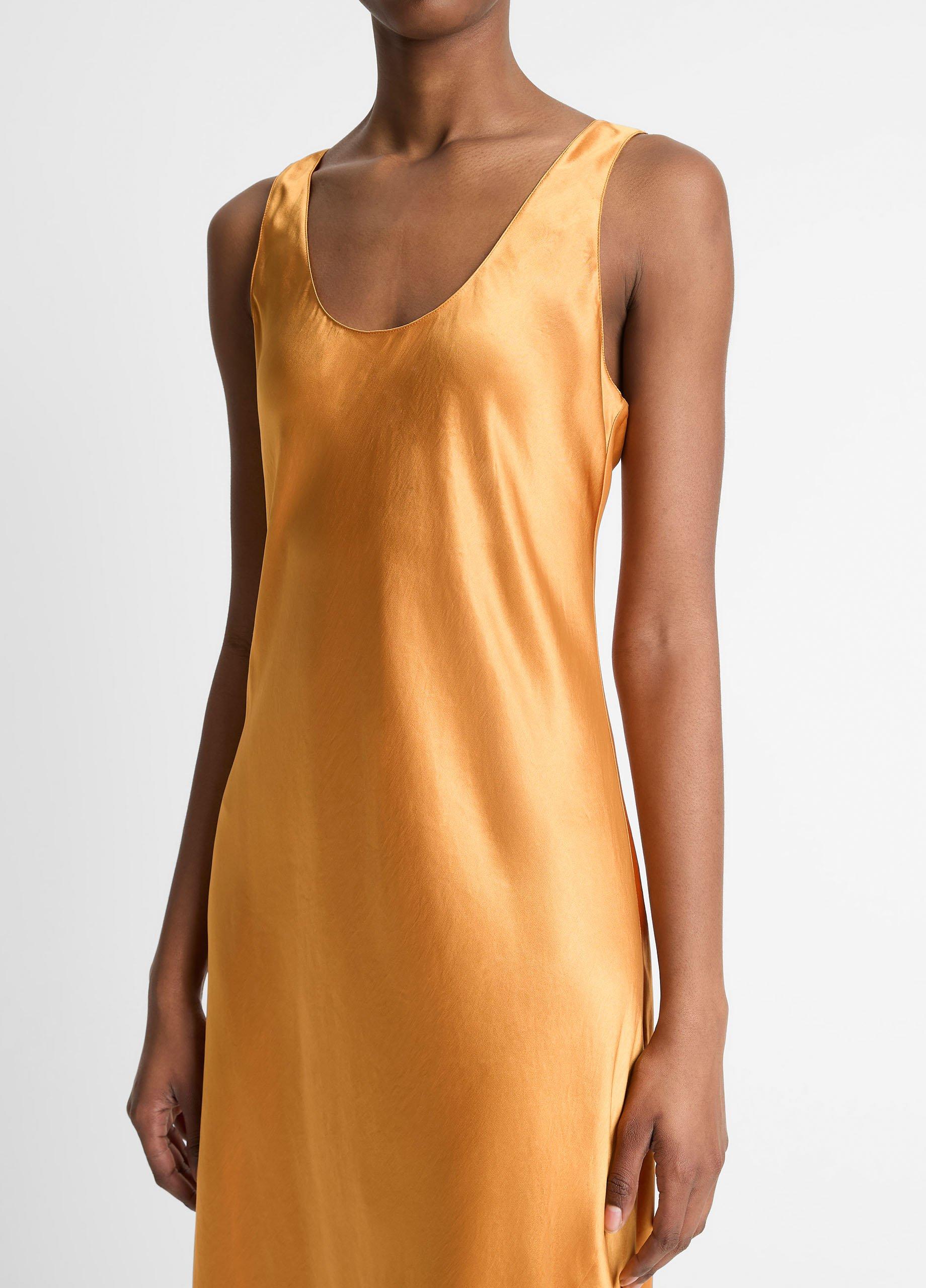 即発！タグなし！DVF VANDA dress Satin Bias Tank Dress in Dresses | Vince