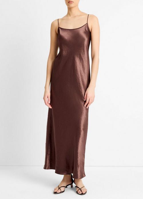 Satin Bias Maxi Slip Dress