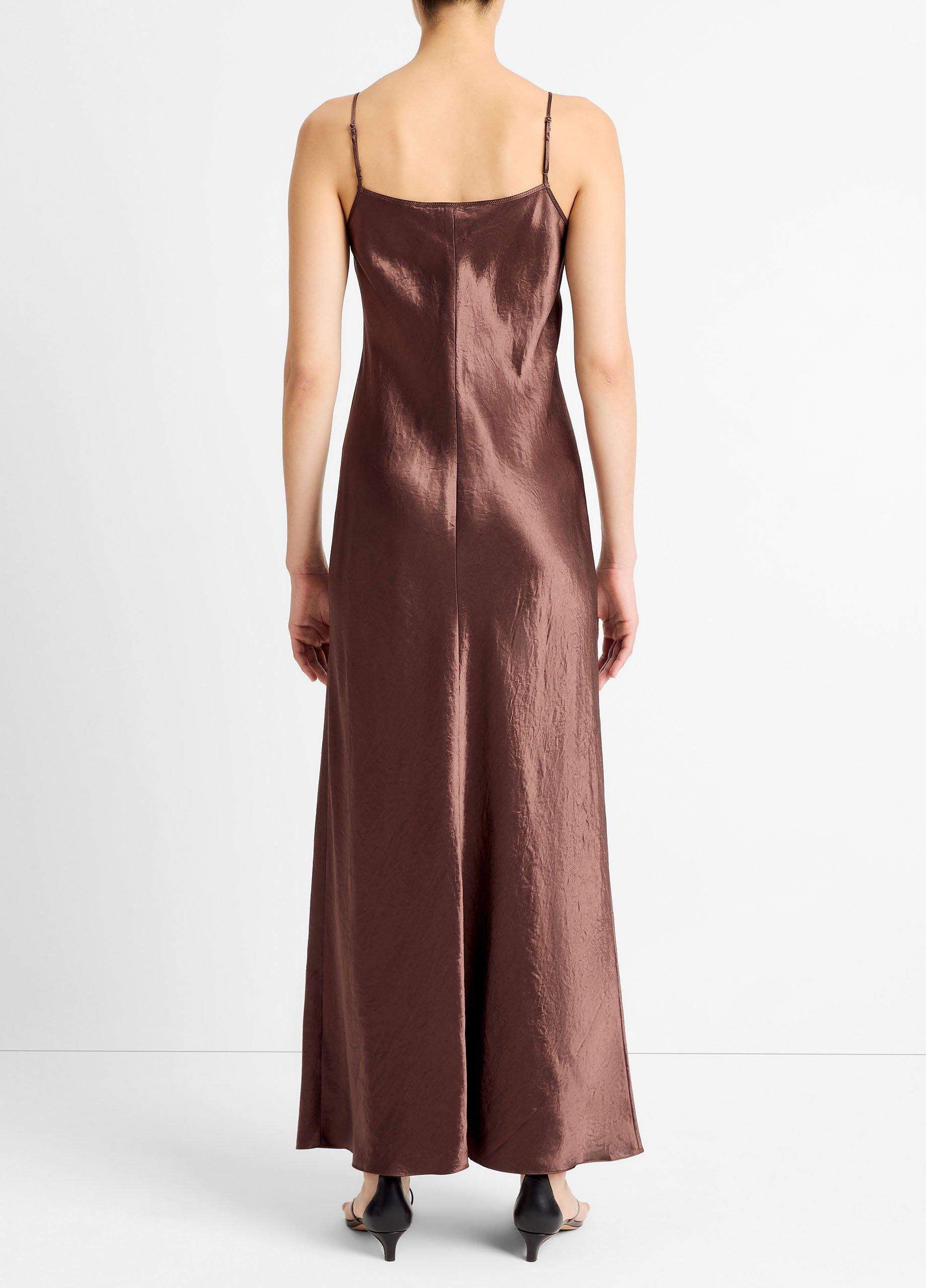 Satin Bias Maxi Slip Dress image number 2