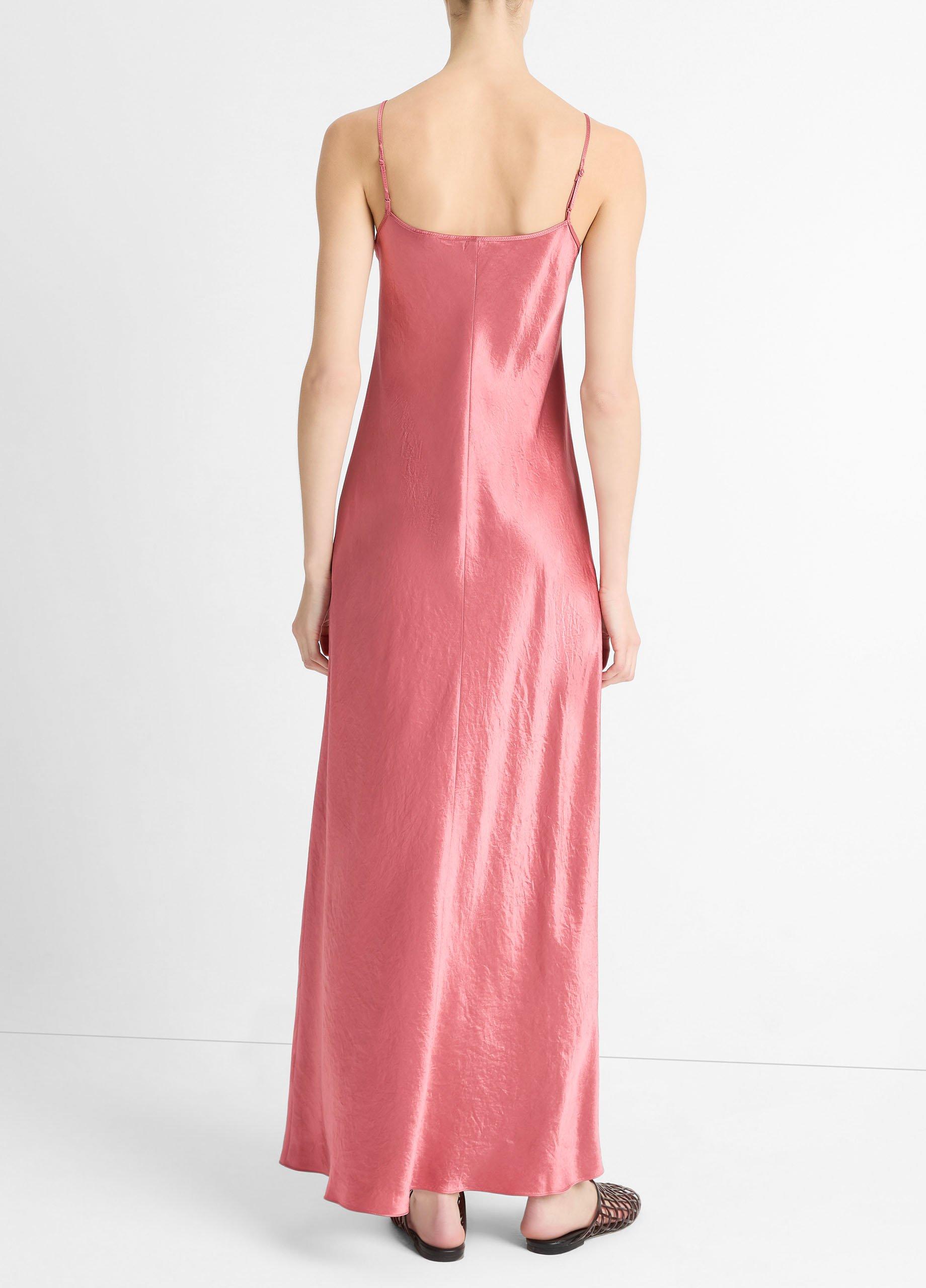 Satin Bias Maxi Slip Dress in Dresses | Vince
