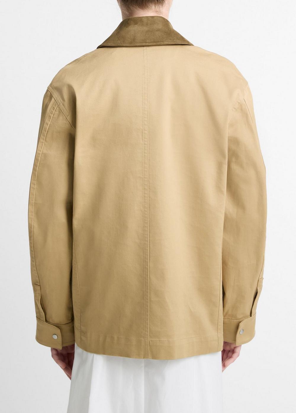 Suede-Collar-Cotton-Utility- Suede-Collar-Cotton-Utility-