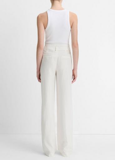 Double-Waistband Drawstring Pant in Wide Leg | Vince Double-Waistband Drawstring Pant in Wide Leg | Vince