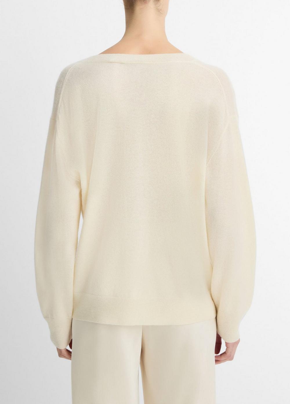 Cashmere-Silk Deep V-Neck Sweater in V-Neck | Vince Cashmere-Silk Deep V-Neck Sweater in V-Neck | Vince