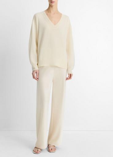 Cashmere-Silk Deep V-Neck Sweater in V-Neck | Vince Cashmere-Silk Deep V-Neck Sweater in V-Neck | Vince