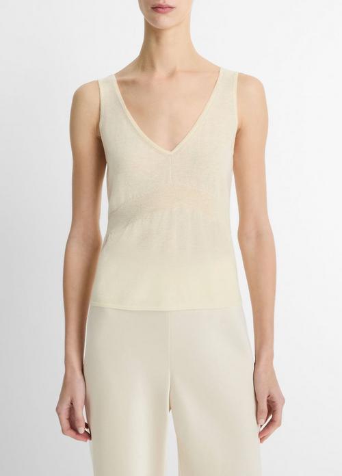 Wool & Cashmere-Blend V-Neck Sweater Tank