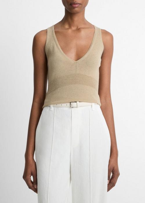 Wool & Cashmere-Blend V-Neck Sweater Tank