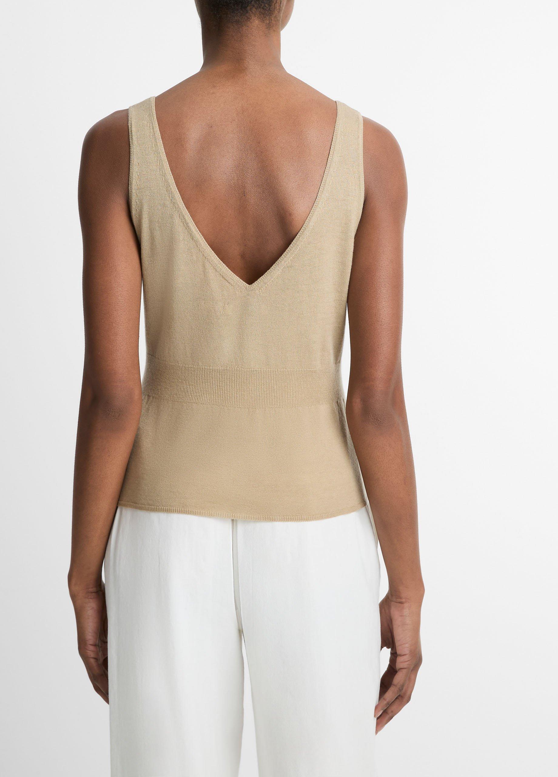 トップス MYLAN Cashmere V Neck Knit Top Wool--Cashmere-Blend-V-Neck-