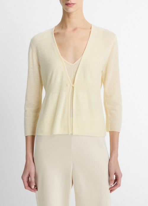 Wool & Cashmere-Blend Single-Button Cardigan