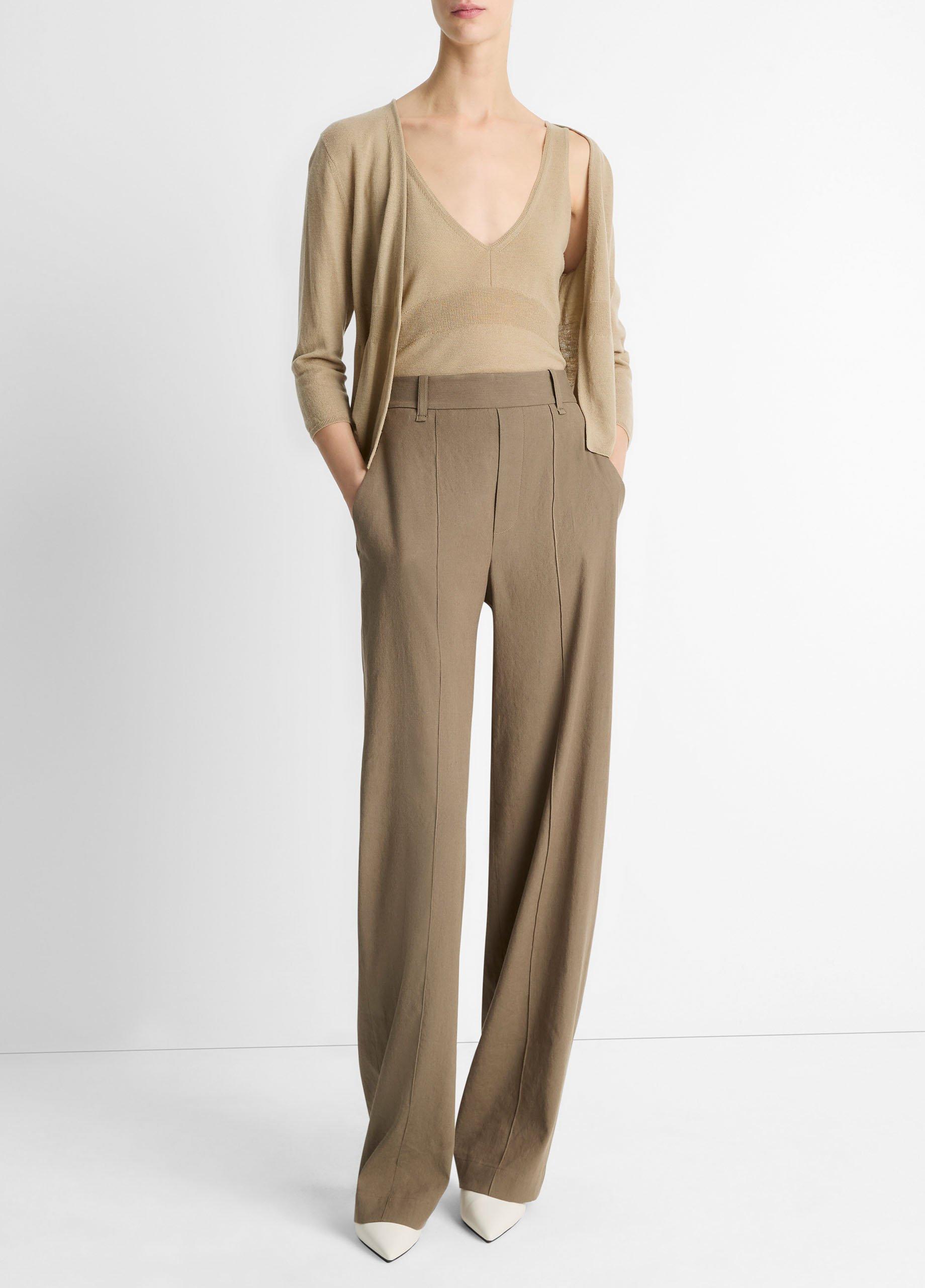 Wool & Cashmere-Blend Single-Button Cardigan in Sweaters | Vince