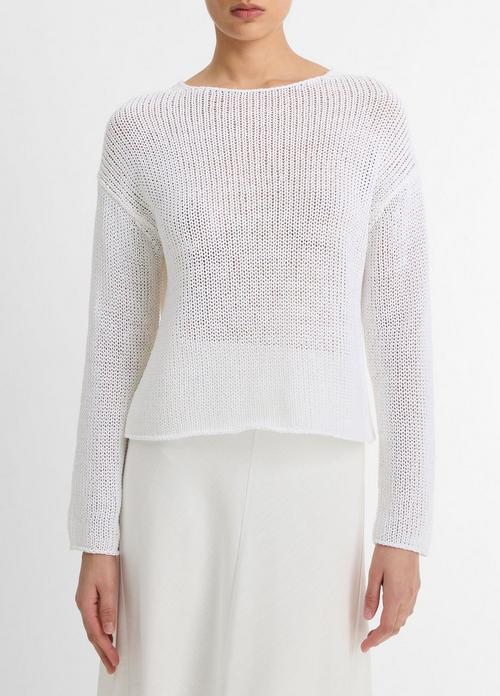 Italian Coated Cotton-Blend Sweater