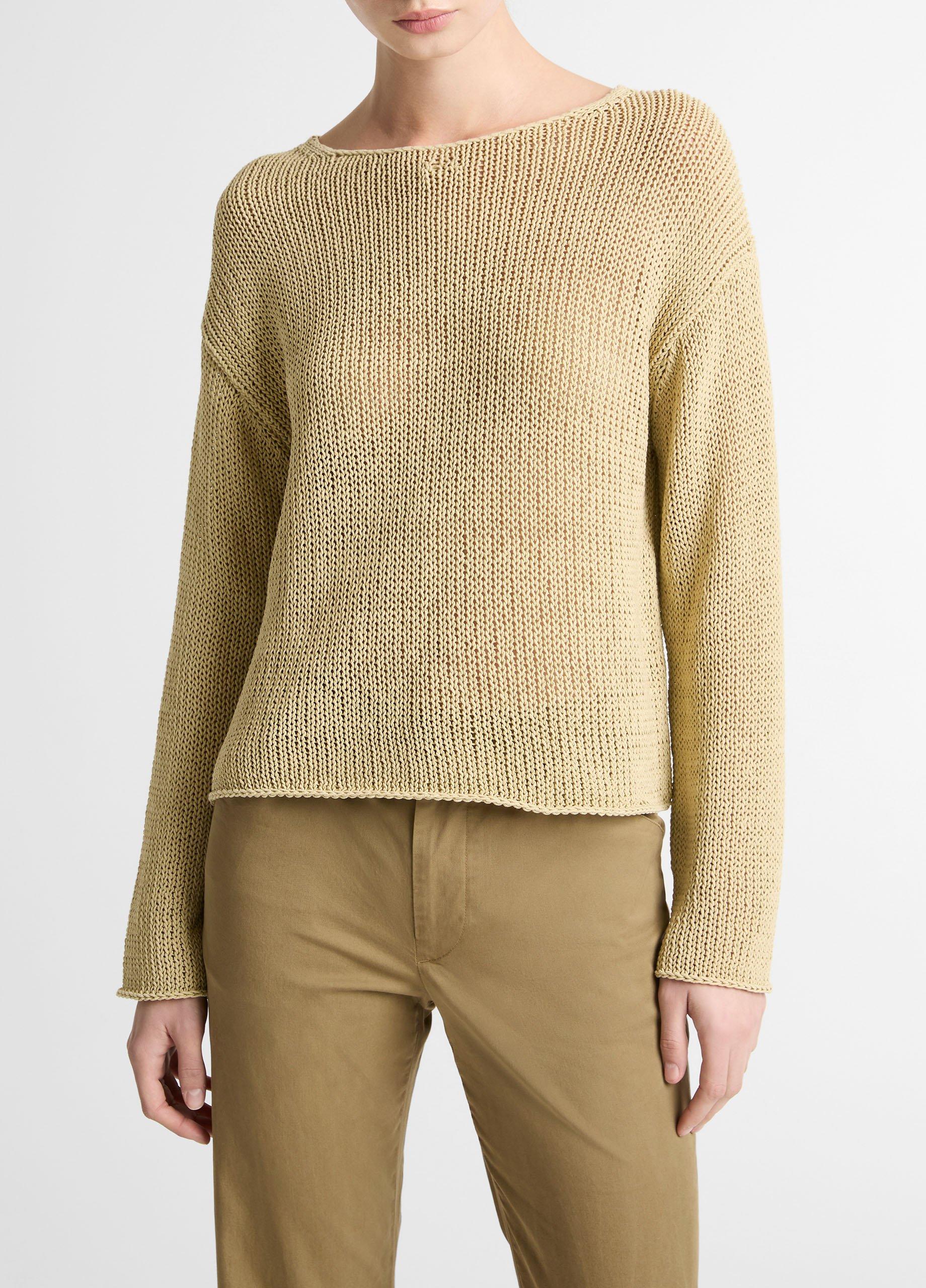 Italian Coated Cotton-Blend Sweater image number 0