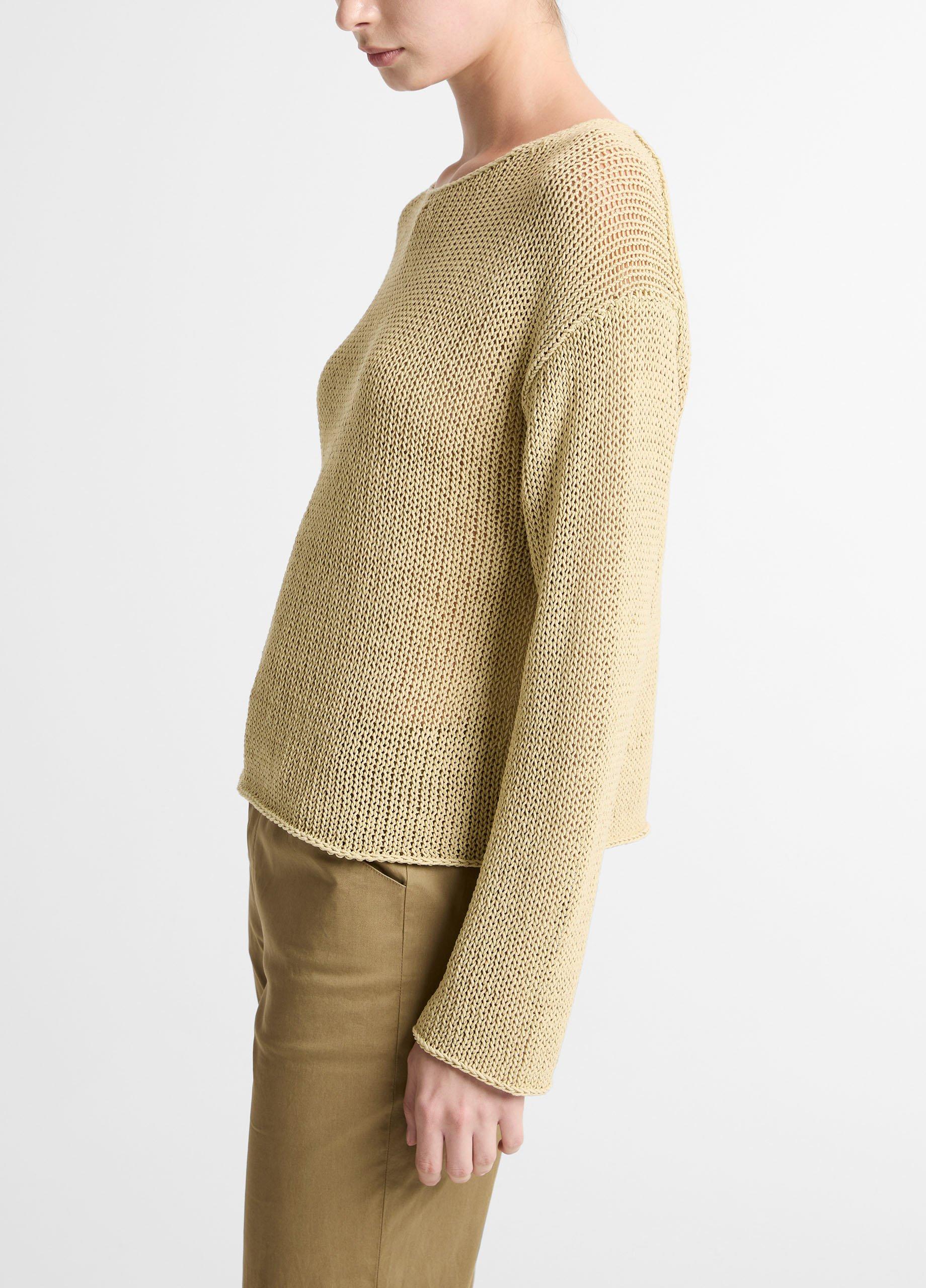 Italian Coated Cotton-Blend Sweater image number 1