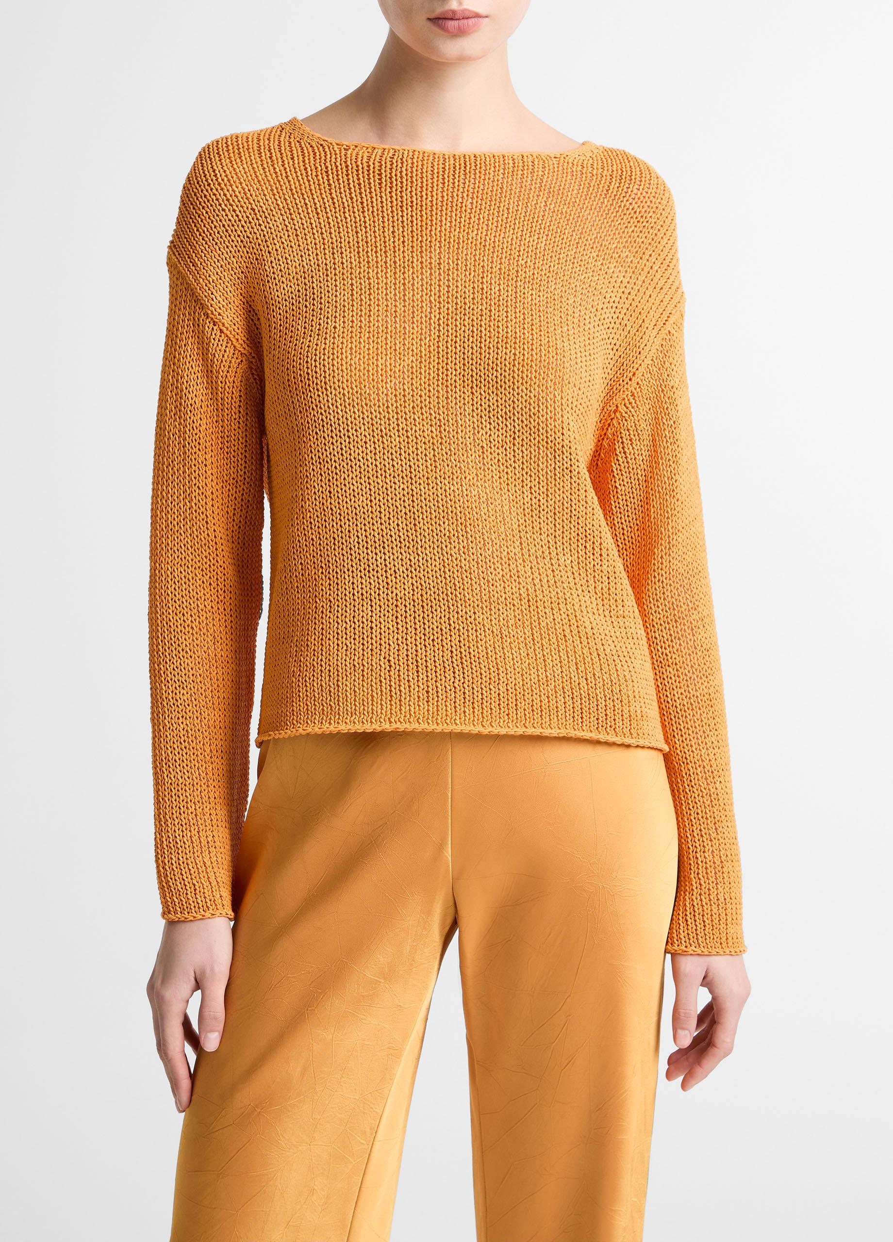 Italian Coated Cotton-Blend Sweater from Vince - $348