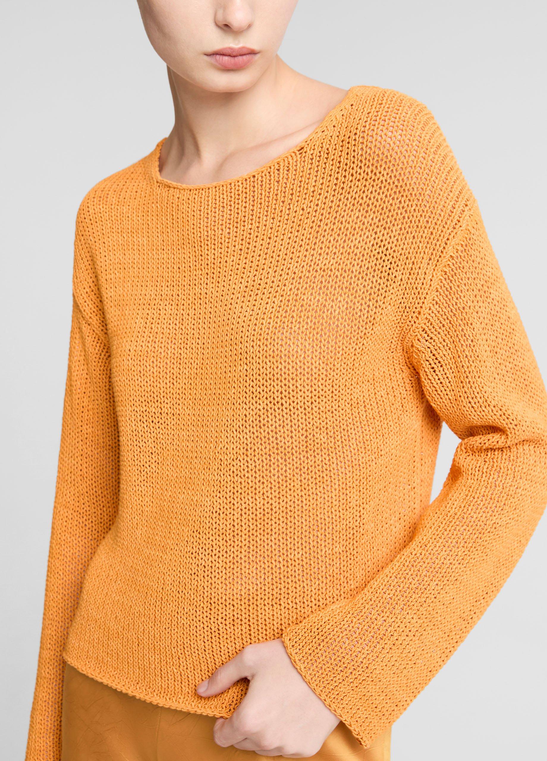 Italian Coated Cotton-Blend Sweater image number 1