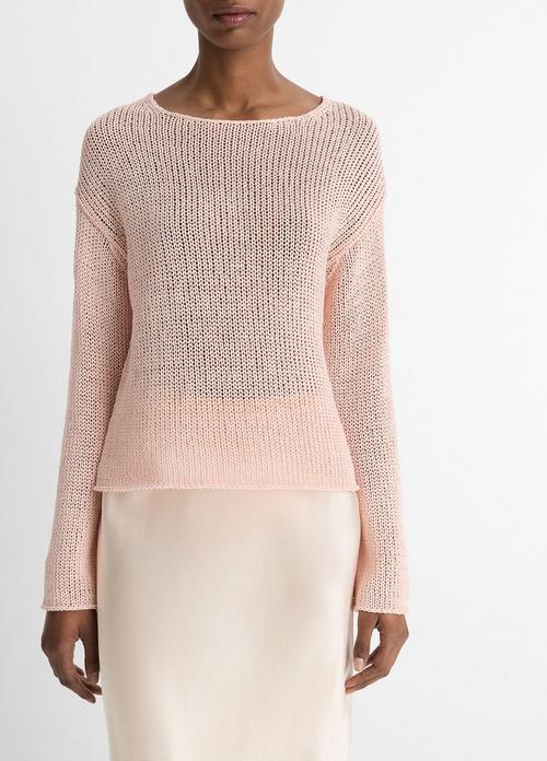 Italian Coated Cotton-Blend Sweater