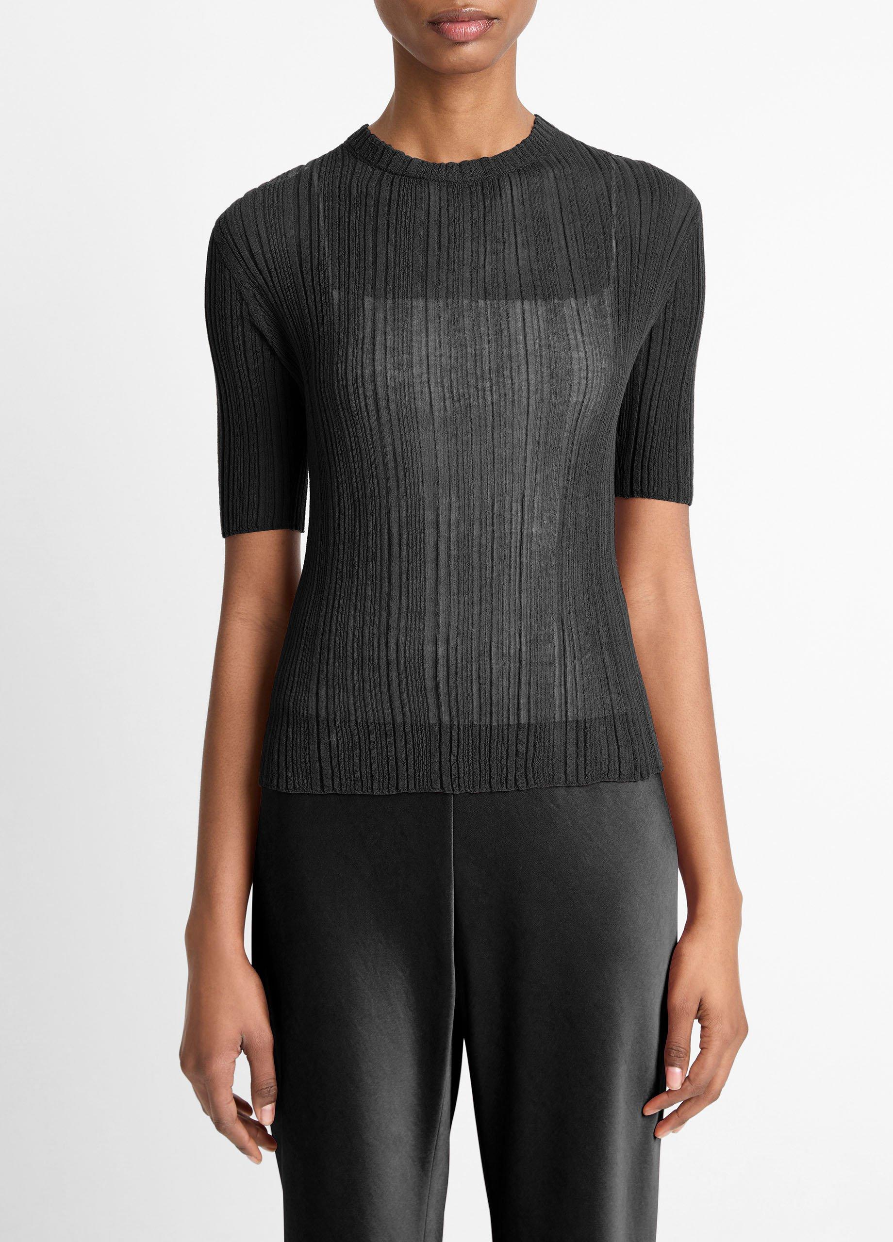 Italian Cotton-Blend Double-Layer Top image number 0