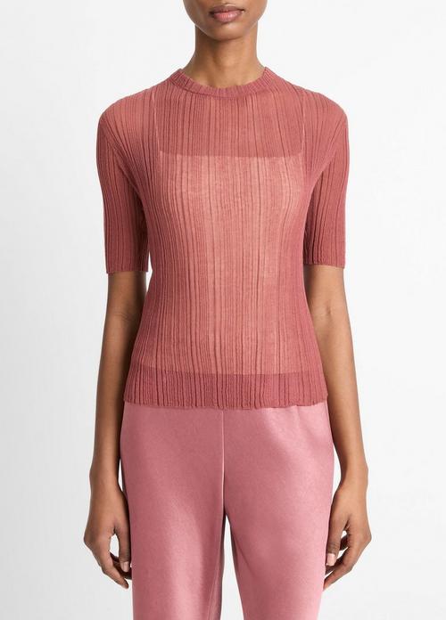 Italian Cotton-Blend Double-Layer Top