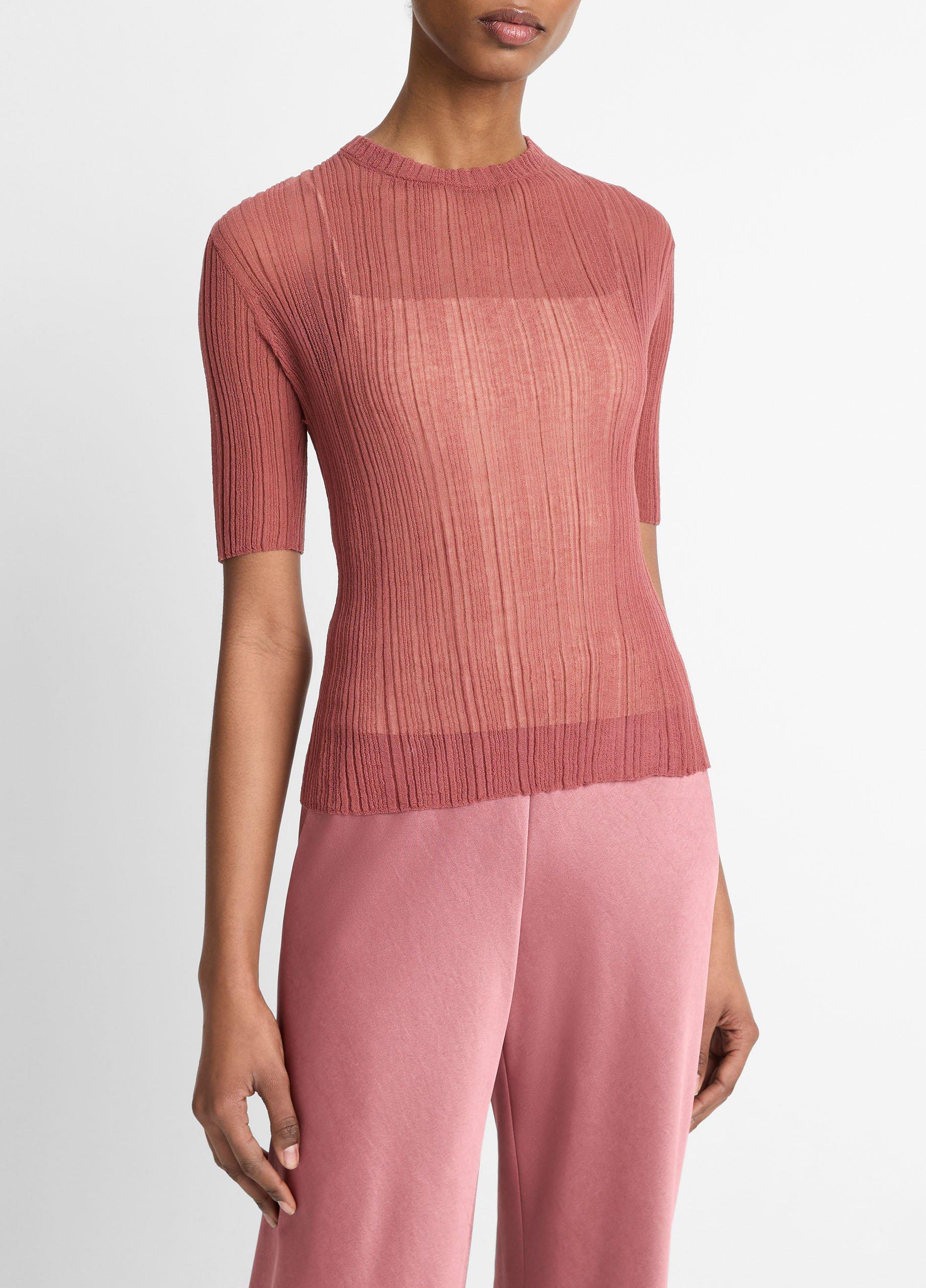 Italian Cotton-Blend Double-Layer Top image number 1