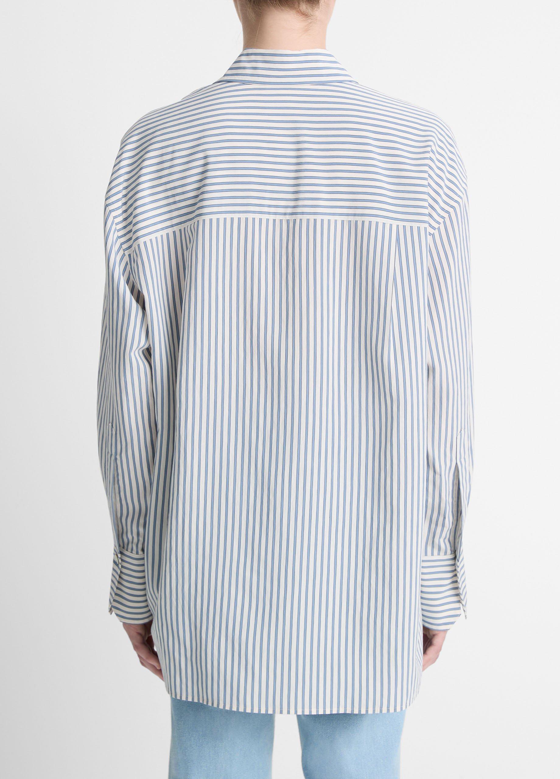 シャツ HUECLOSET Embroidered Striped Shirt SE103 time__1669728127__202301-