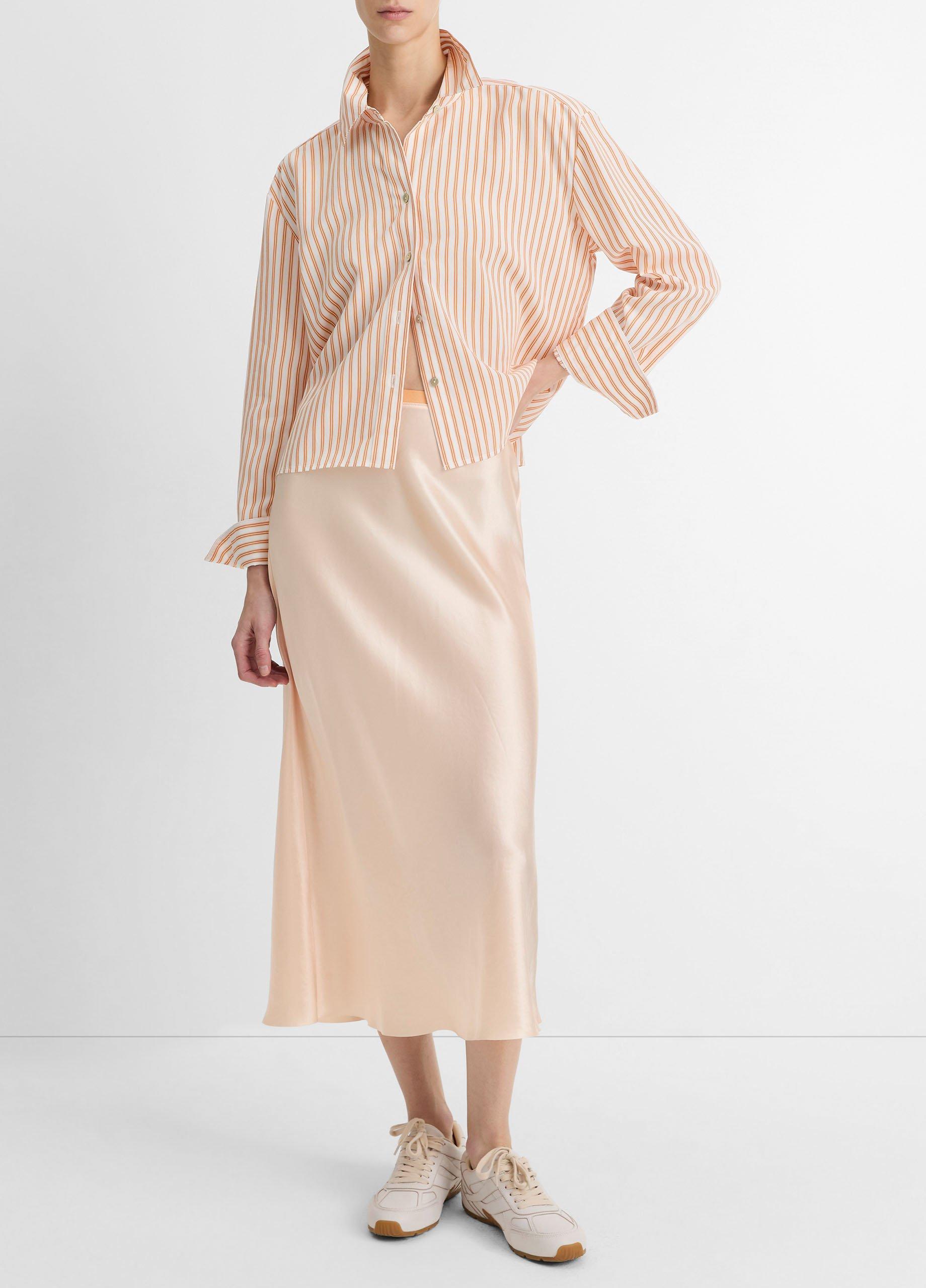 Till Stripe Cropped Button-Front Shirt image number 3