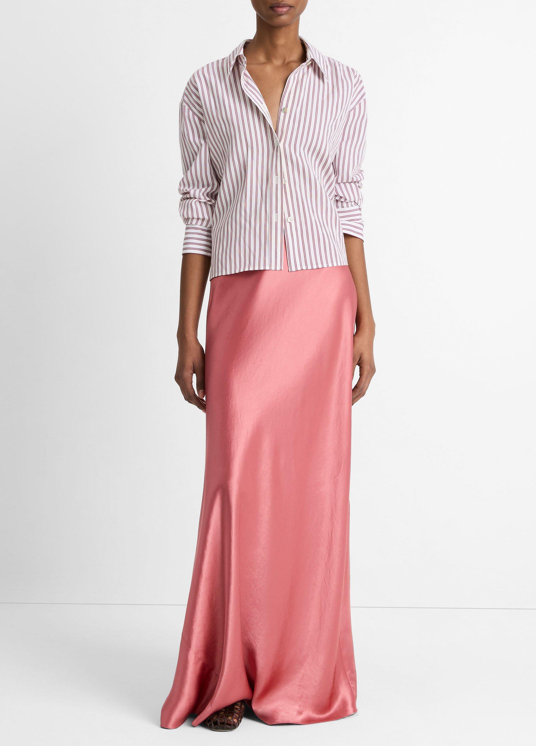 Till Stripe Cropped Button-Front Shirt image number 3