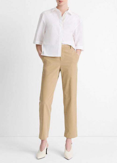 Mid-Rise Italian Stretch-Cotton Chino Pant