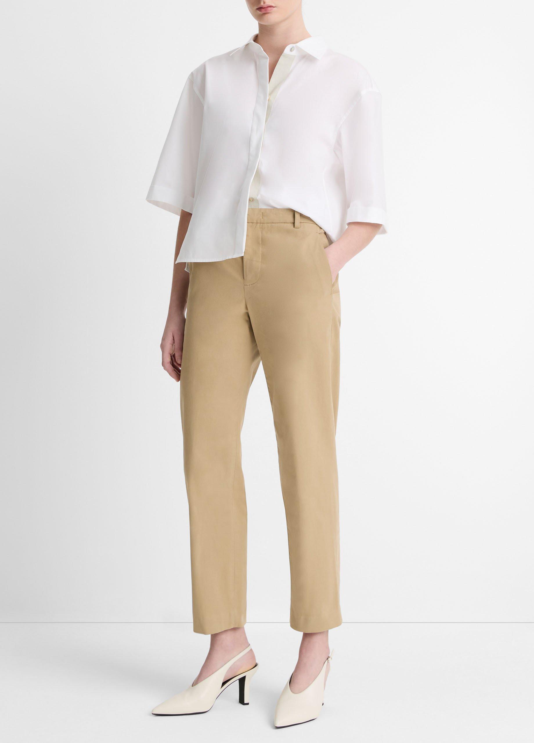 Avery Mid-Rise Italian Stretch-Cotton Chino Pant image number 1