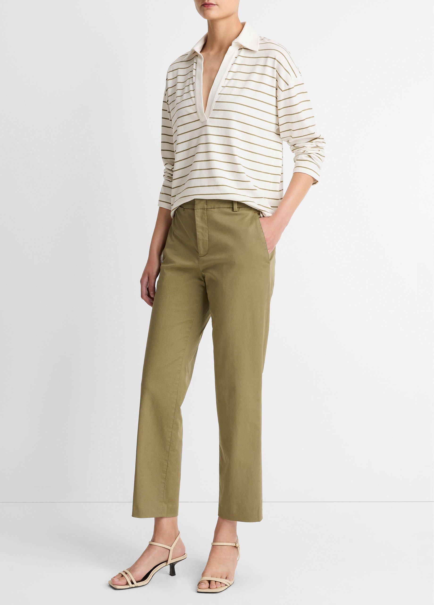 Avery Mid-Rise Italian Stretch-Cotton Chino Pant image number 1