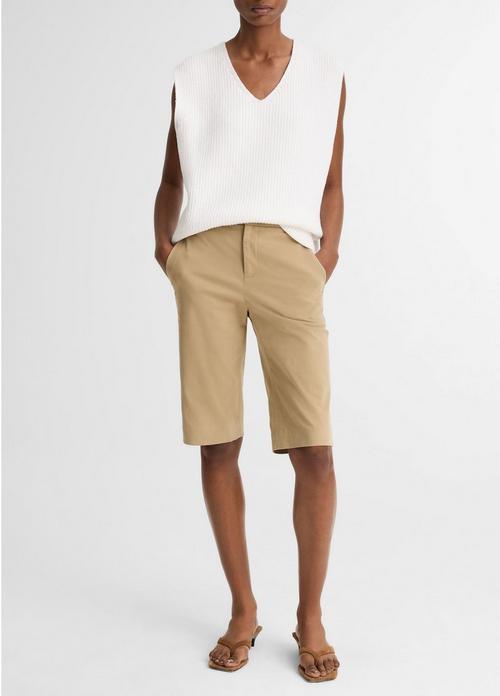 Avery Mid-Rise Italian Stretch-Cotton Short