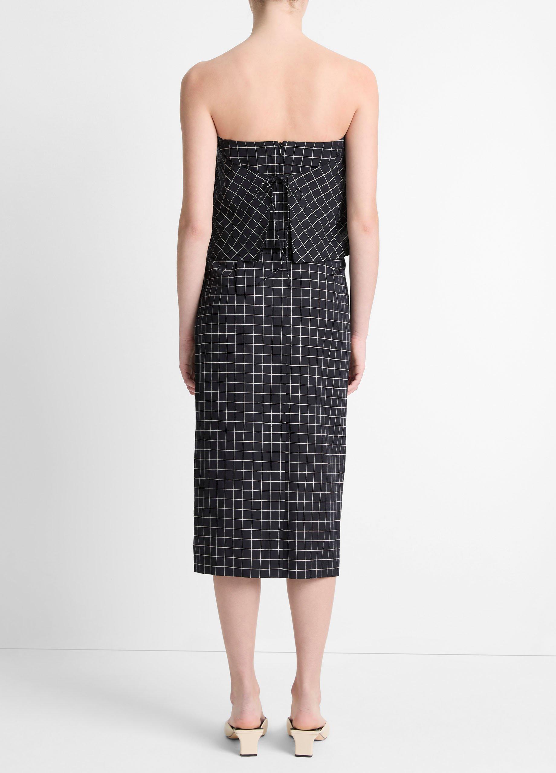 lady　1125 Trellis Plaid Cotton-Blend Pencil Skirt in Dresses & Skirts