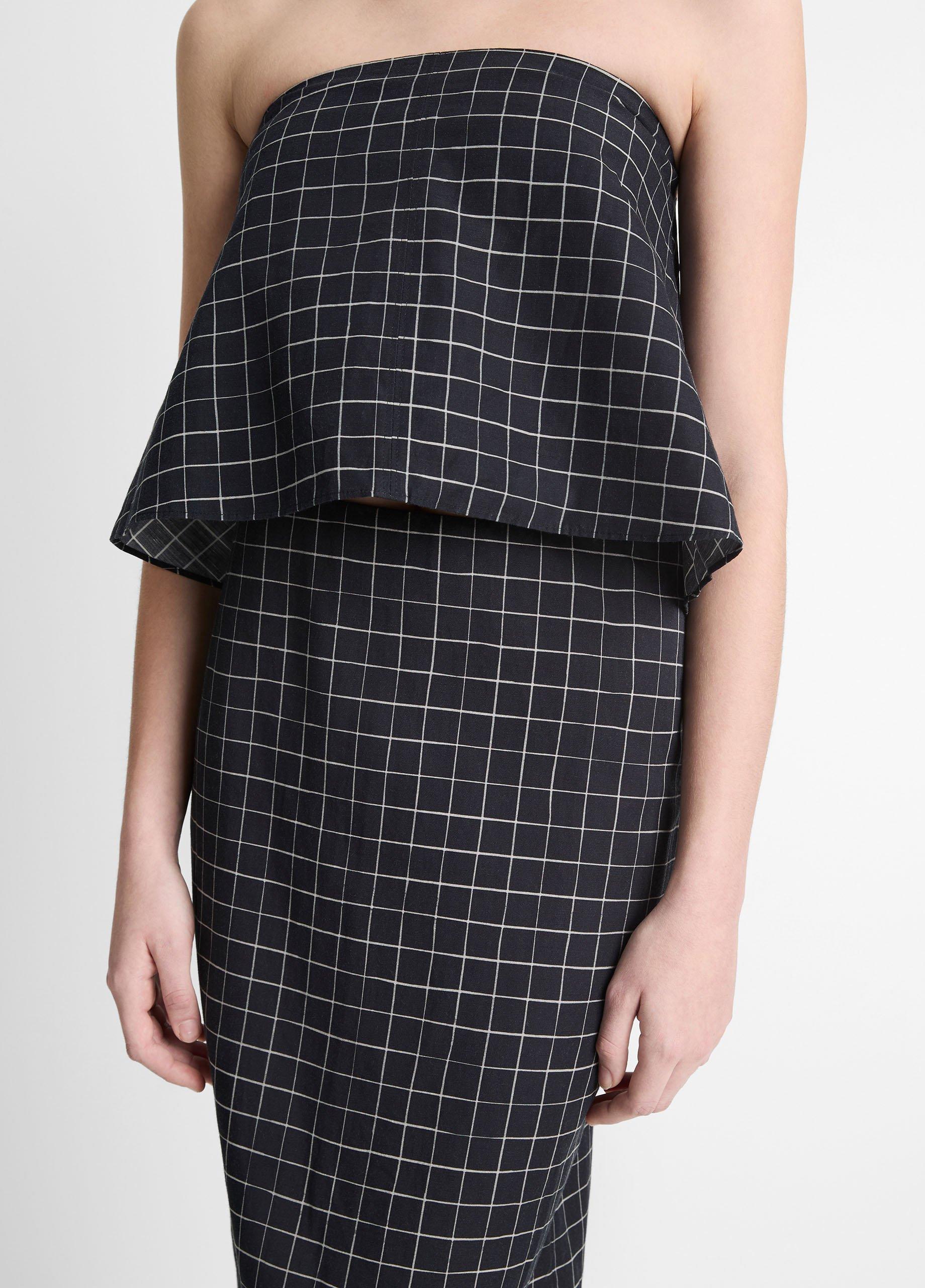 Trellis Plaid Cotton-Blend Pencil Skirt in Dresses & Skirts